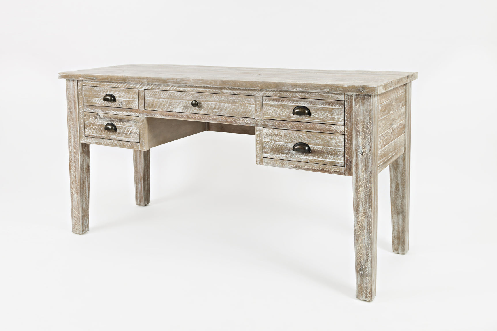 Artisan's Craft Washed Grey Desk - Ornate Home