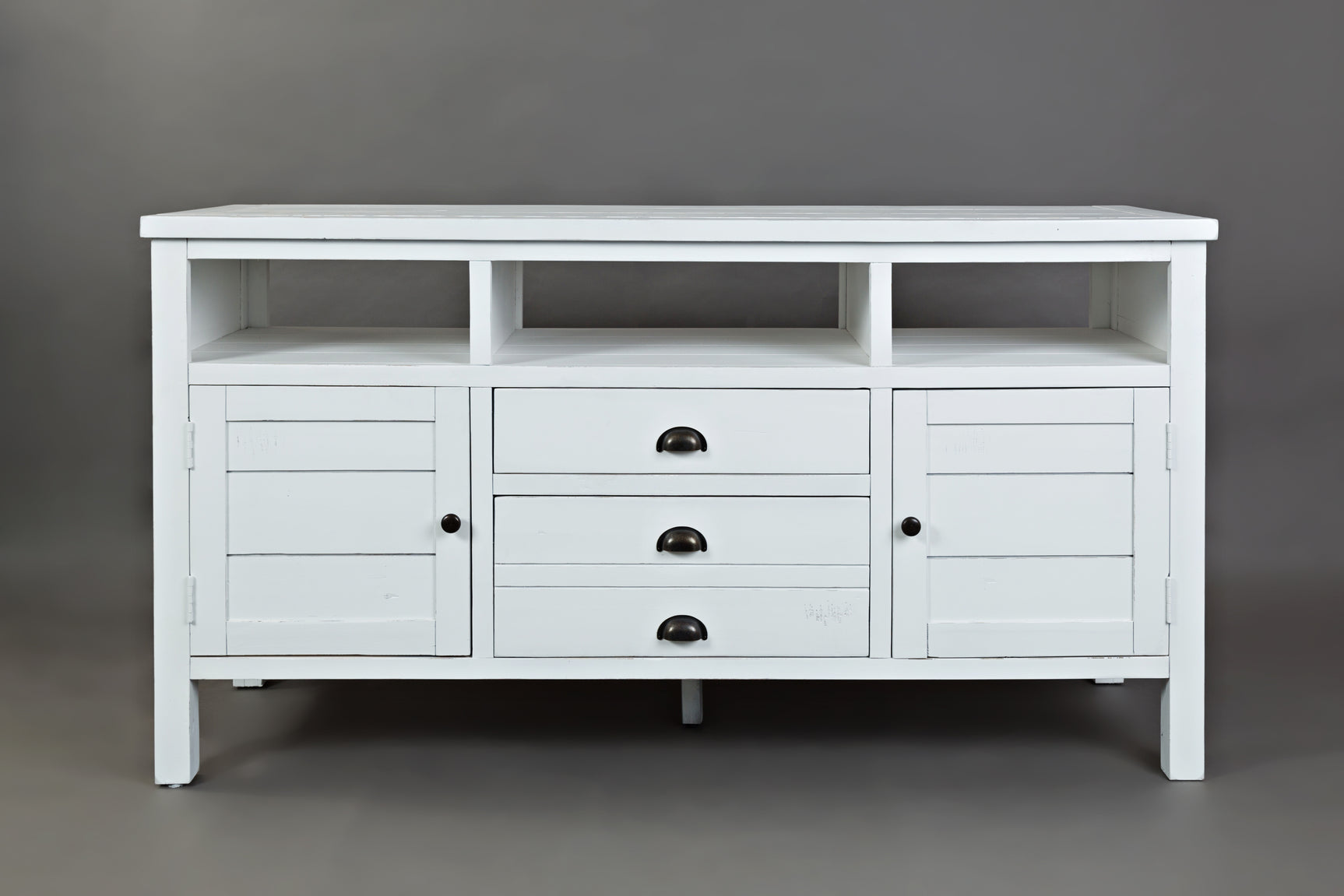 Artisan's Craft Weathered White 60 Media Console - Ornate Home
