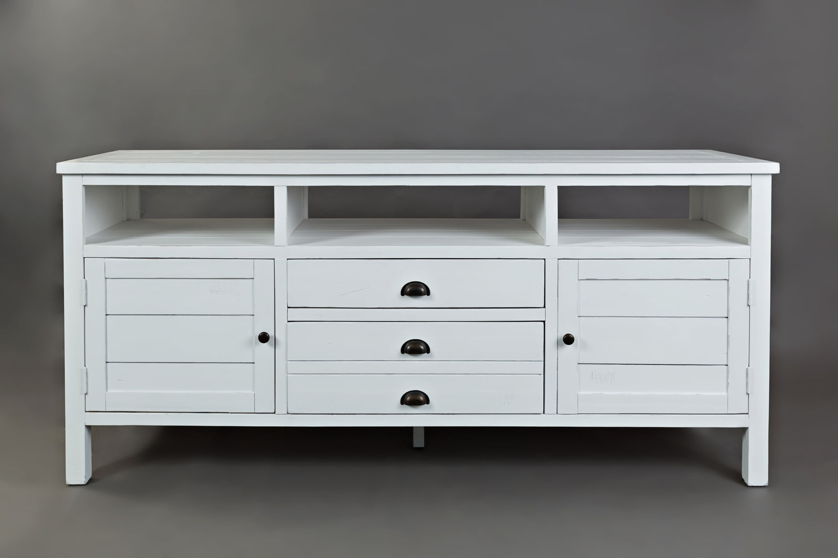 Artisan's Craft Weathered White 70 Media Console - Ornate Home