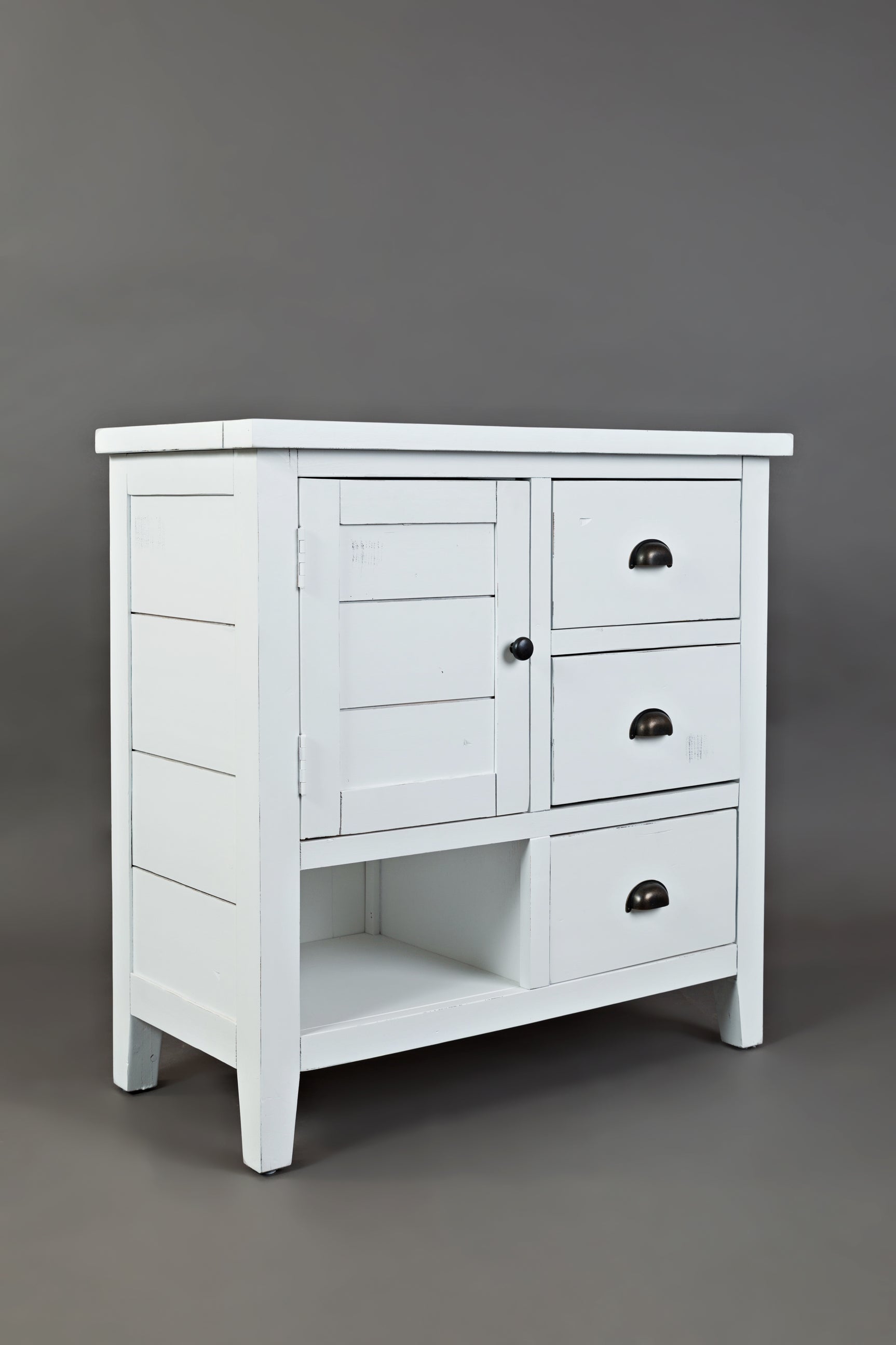 Artisan's Craft Weathered White Accent Chest - Ornate Home