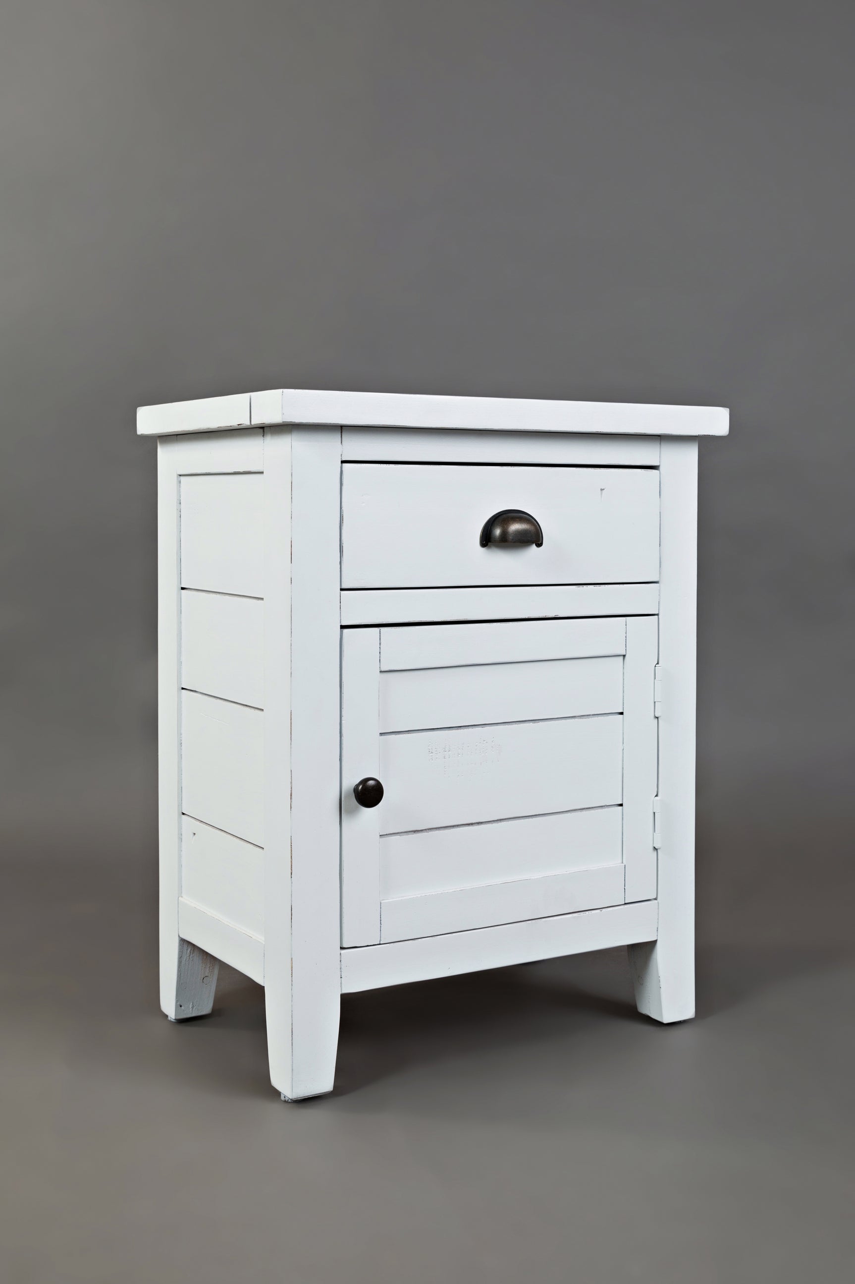 Artisan's Craft Weathered White Accent Table - Ornate Home