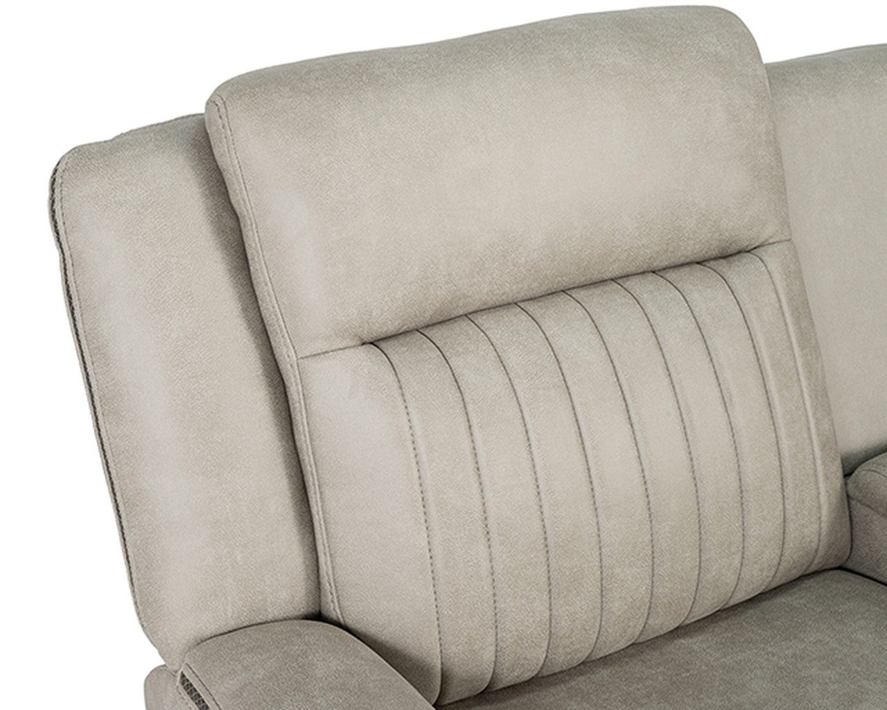 Arturus Light Brown Power Loveseat - Ornate Home