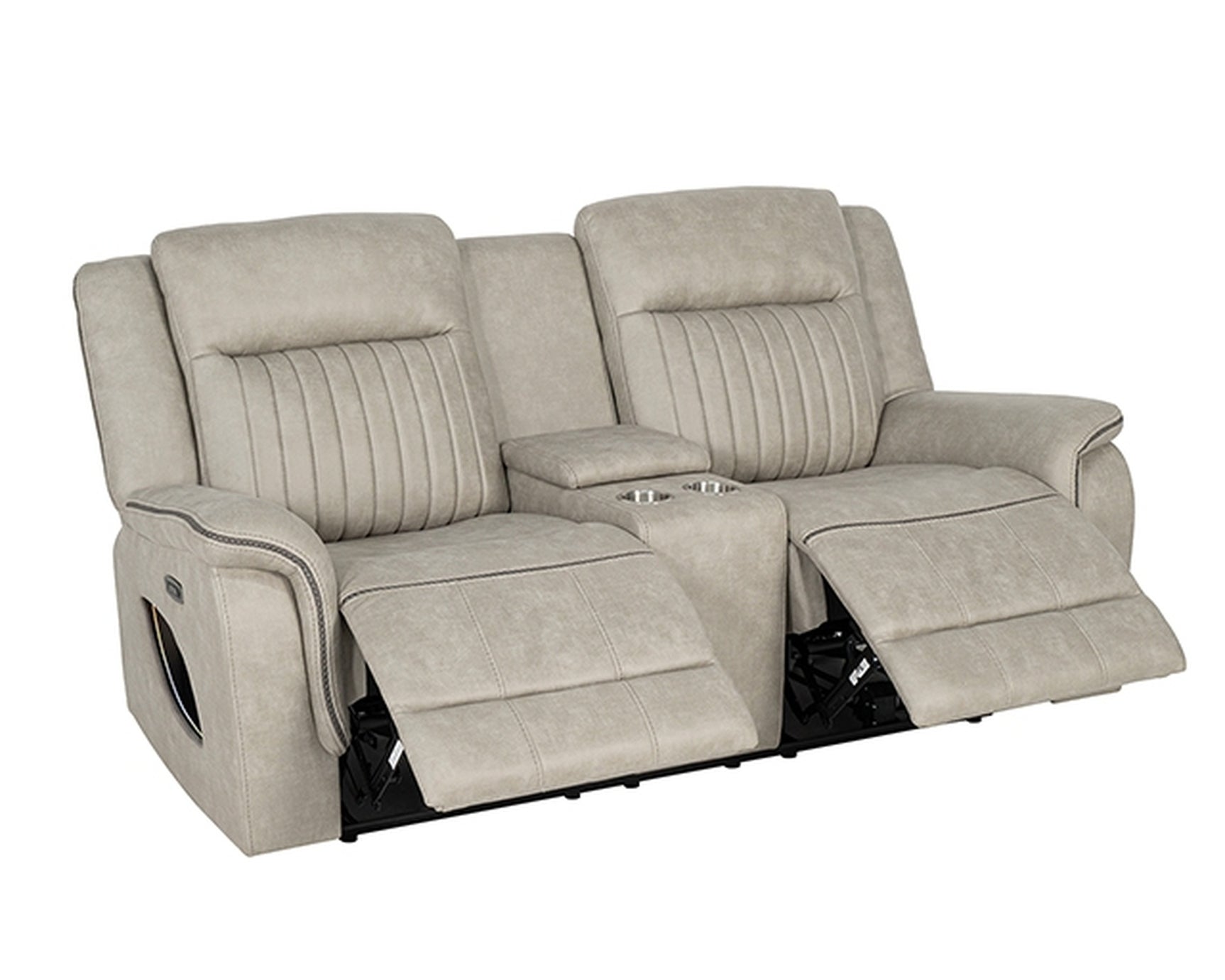 Arturus Light Brown Power Sofa + Loveseat - Ornate Home