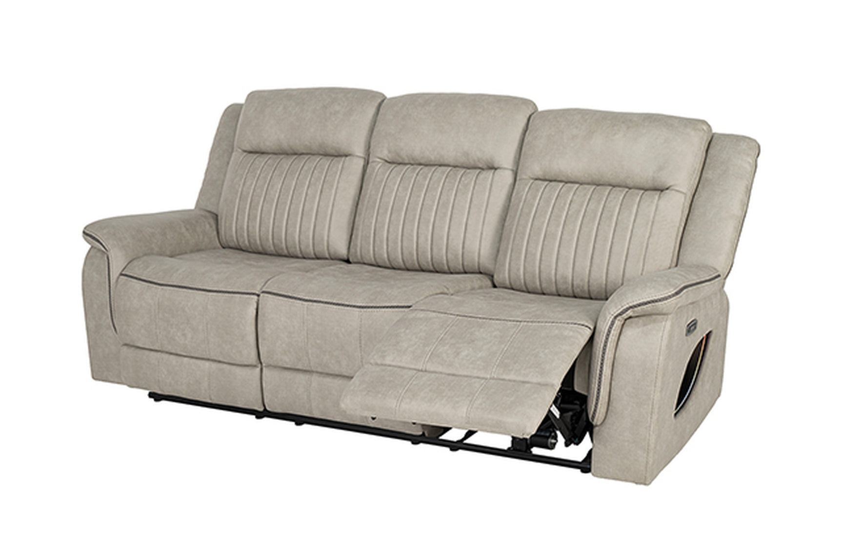 Arturus Light Brown Power Sofa + Loveseat - Ornate Home