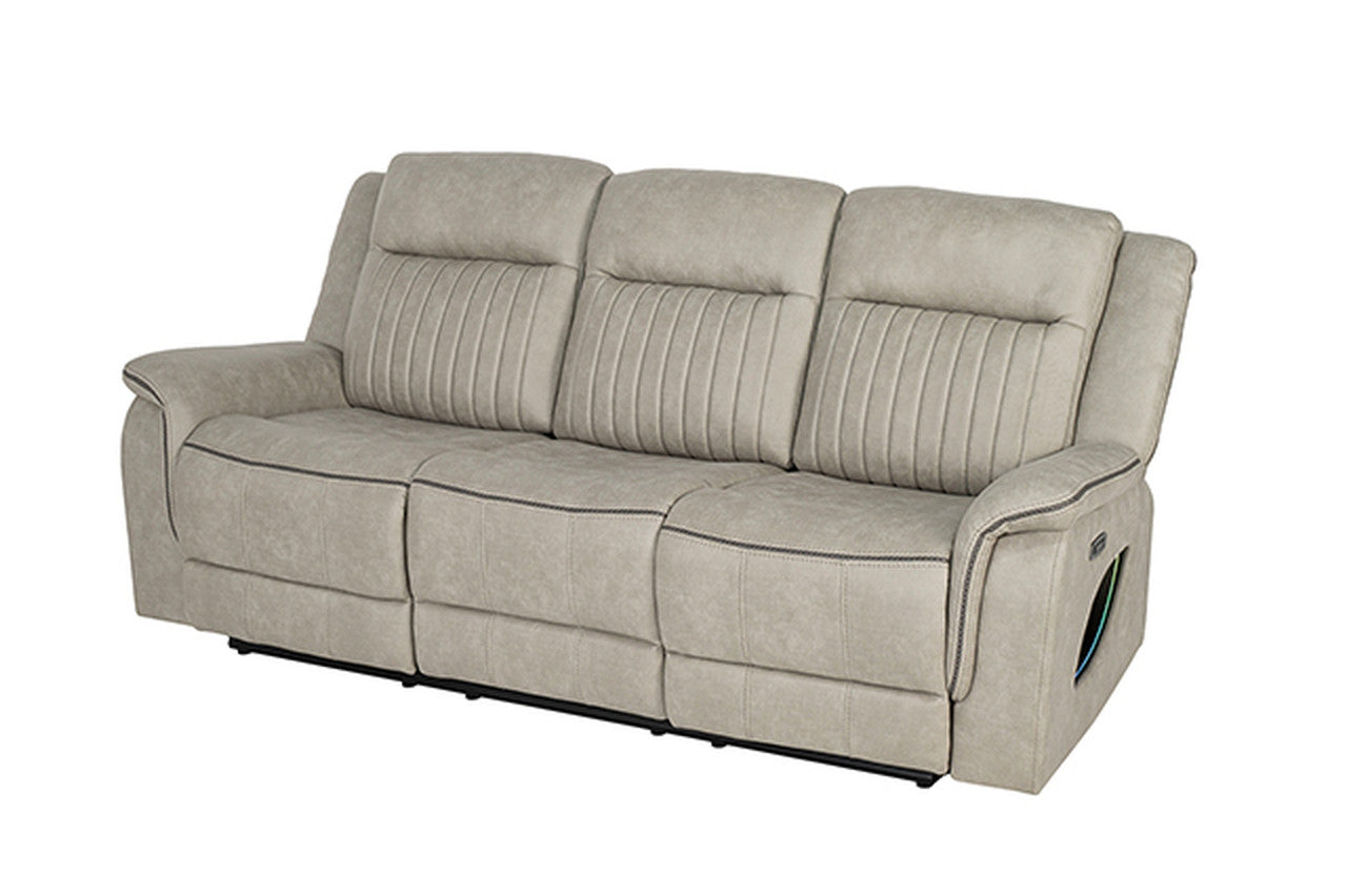 Arturus Light Brown Power Sofa - Ornate Home