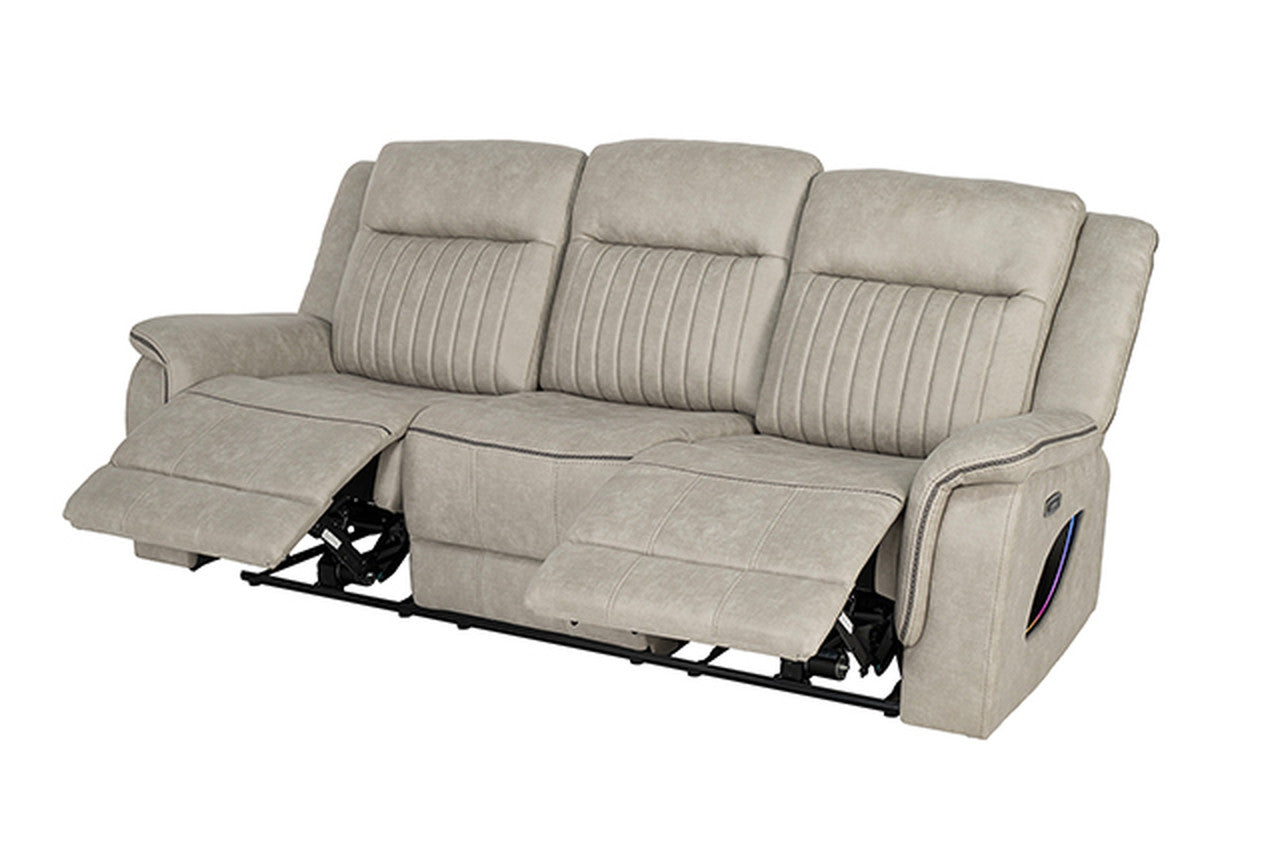 Arturus Light Brown Power Sofa - Ornate Home