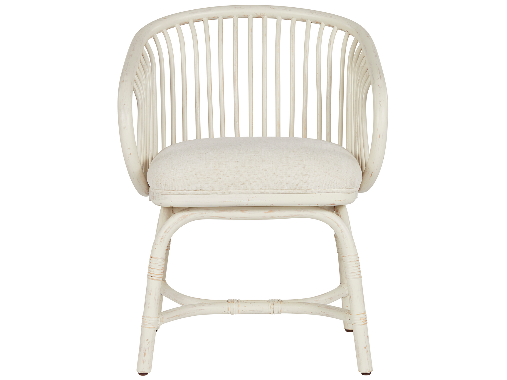 Aruba Nomad Snow/Egret Rattan Dining Chair - Ornate Home