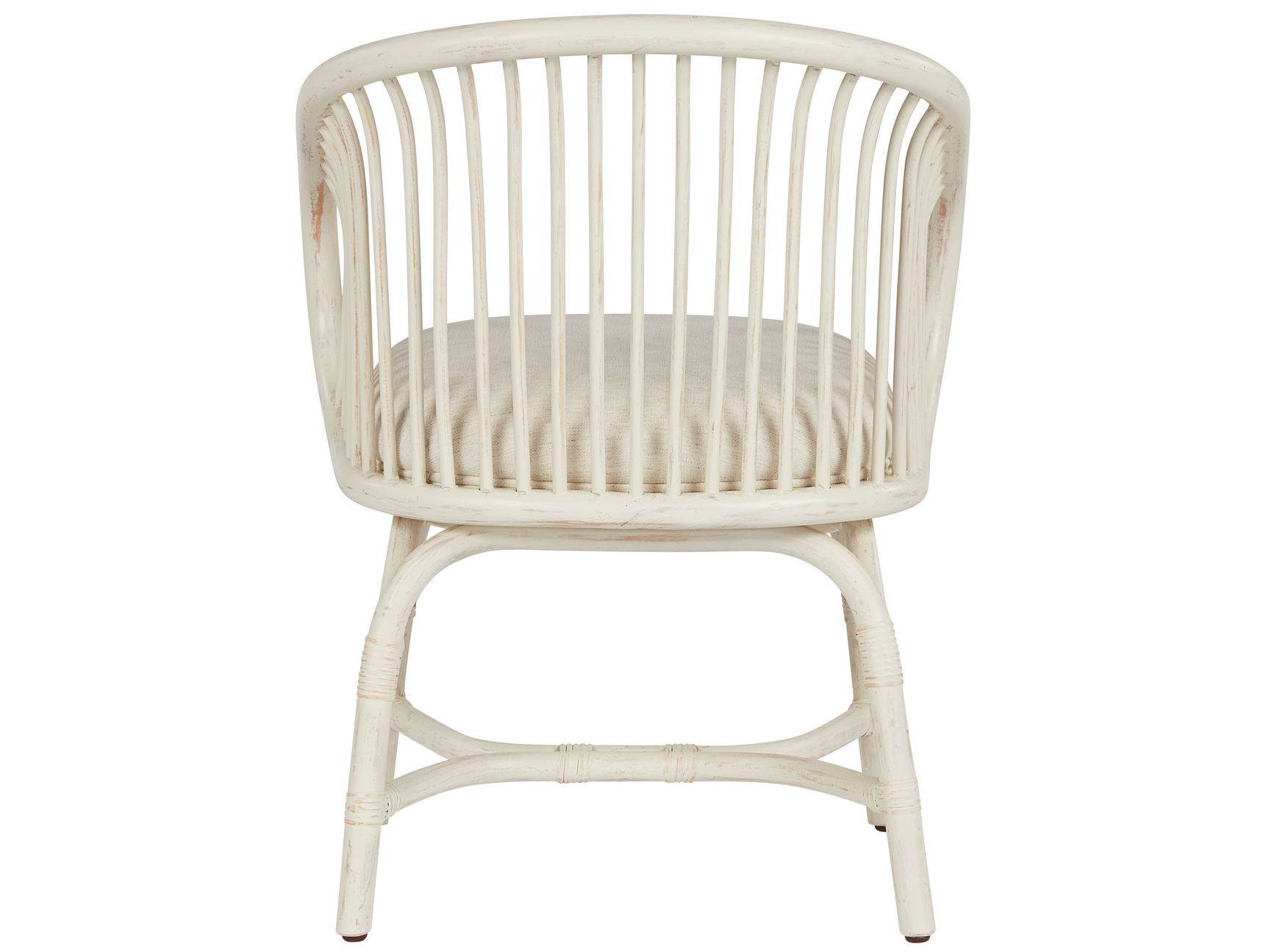 Aruba Nomad Snow/Egret Rattan Dining Chair - Ornate Home