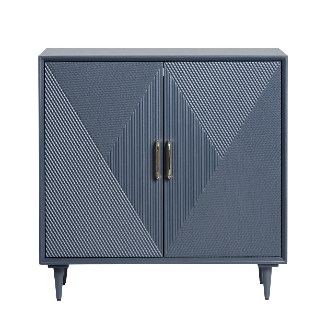 Arvada Blue/Gold Cabinet - Ornate Home