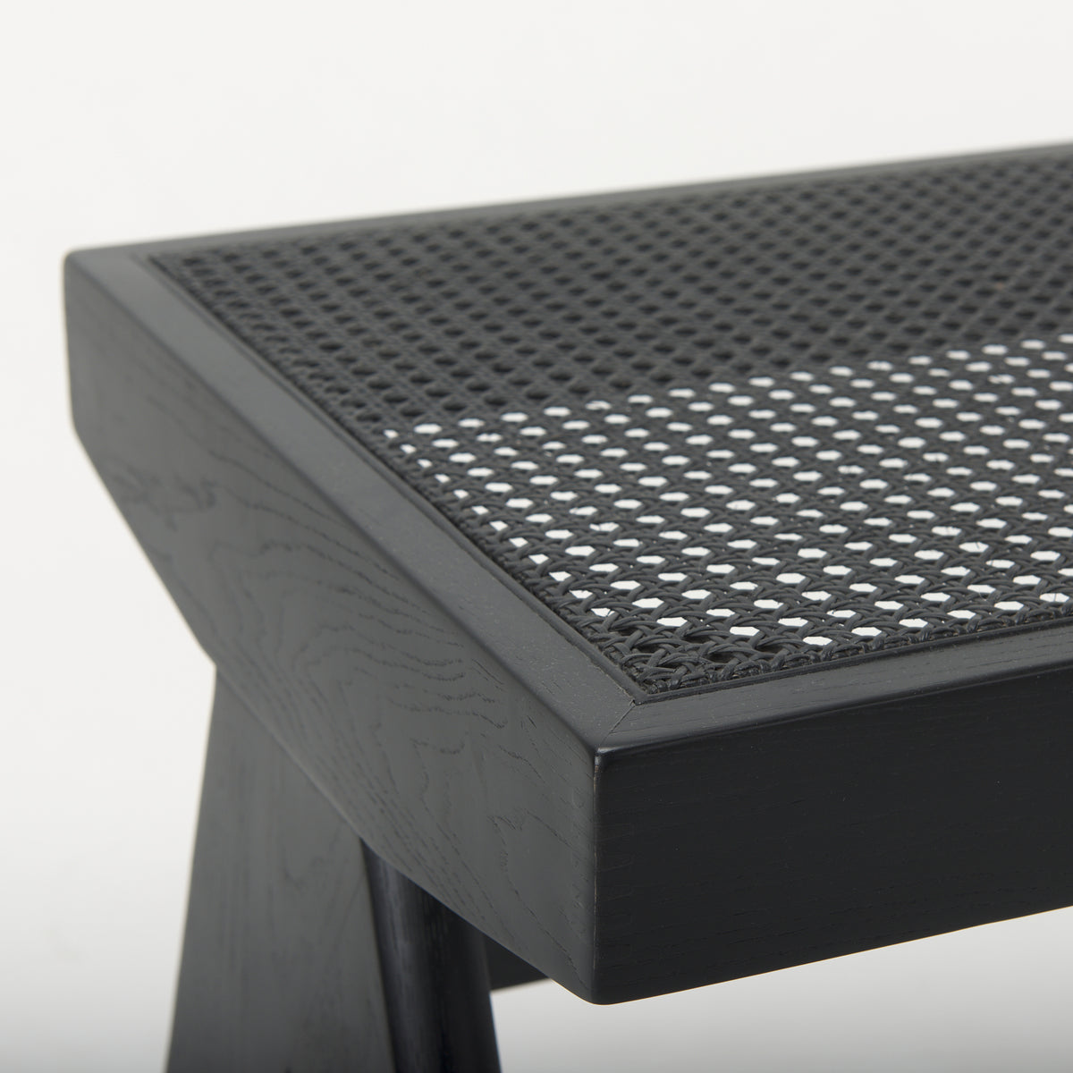 Arvin Black Wooden Bench - Ornate Home