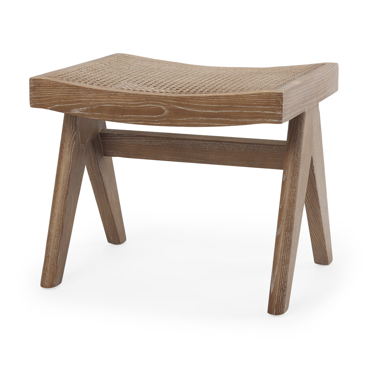 Arvin Medium Brown Wooden Stool - Ornate Home