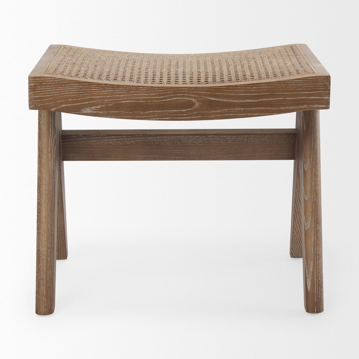 Arvin Medium Brown Wooden Stool - Ornate Home
