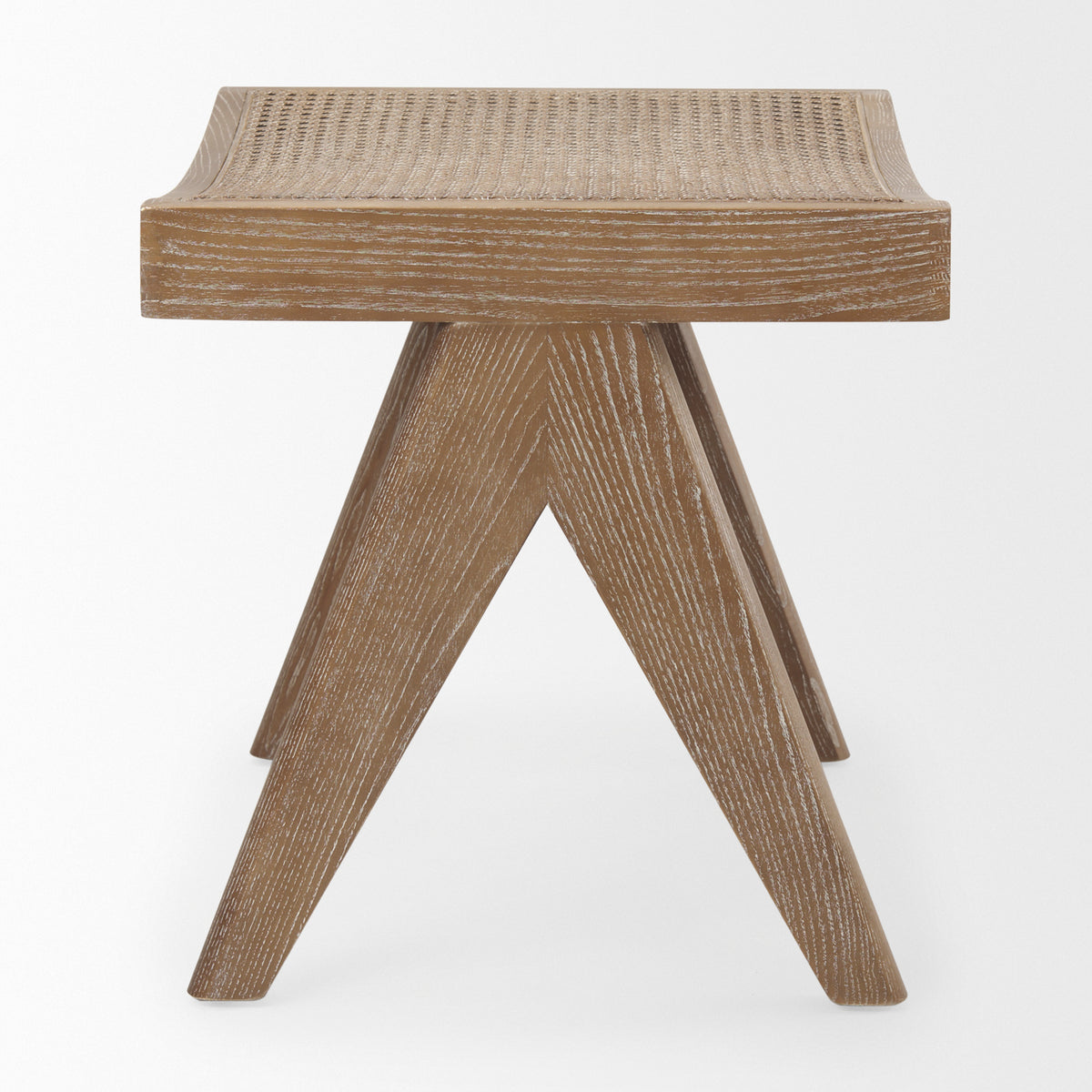 Arvin Medium Brown Wooden Stool - Ornate Home