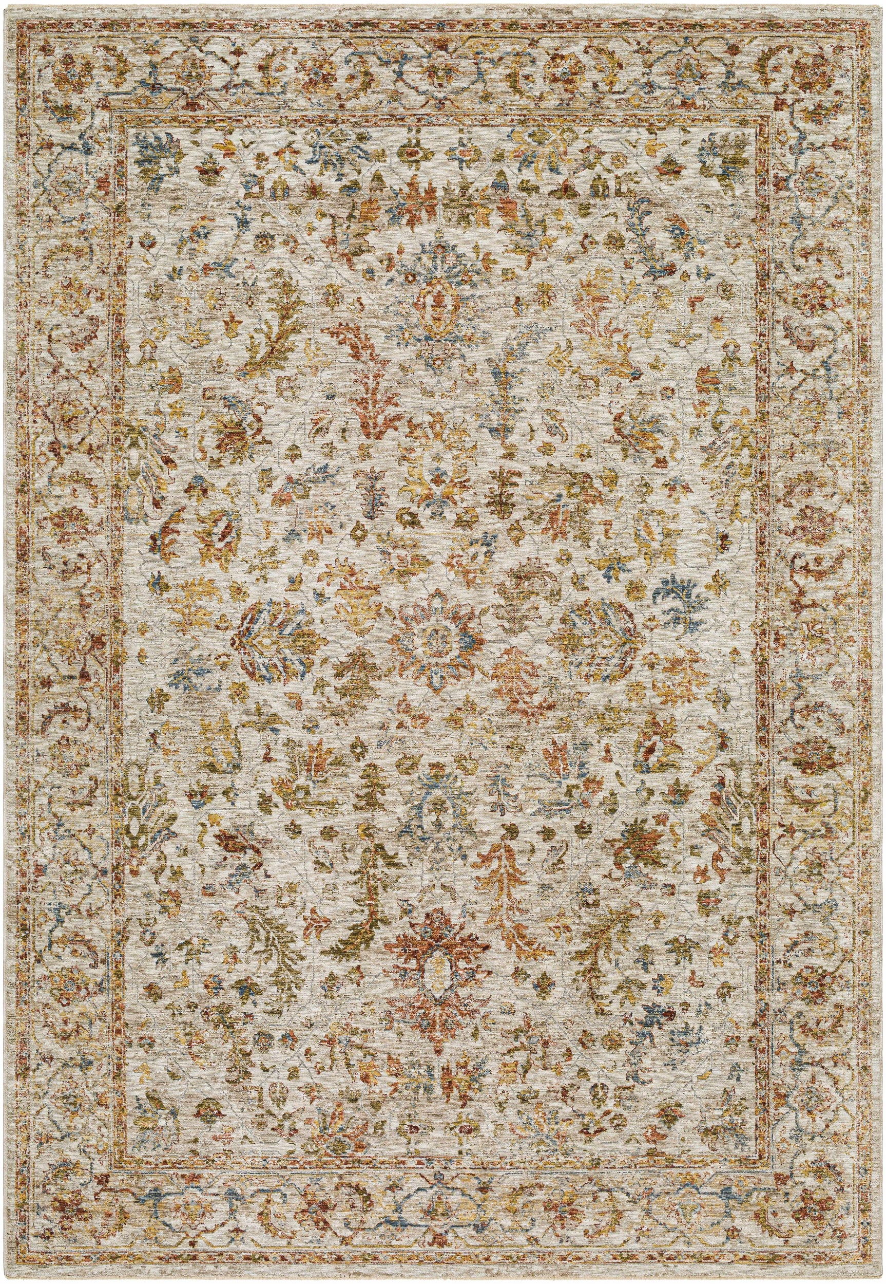 Asabi Tan Textured Rug with Fringes - Ornate Home