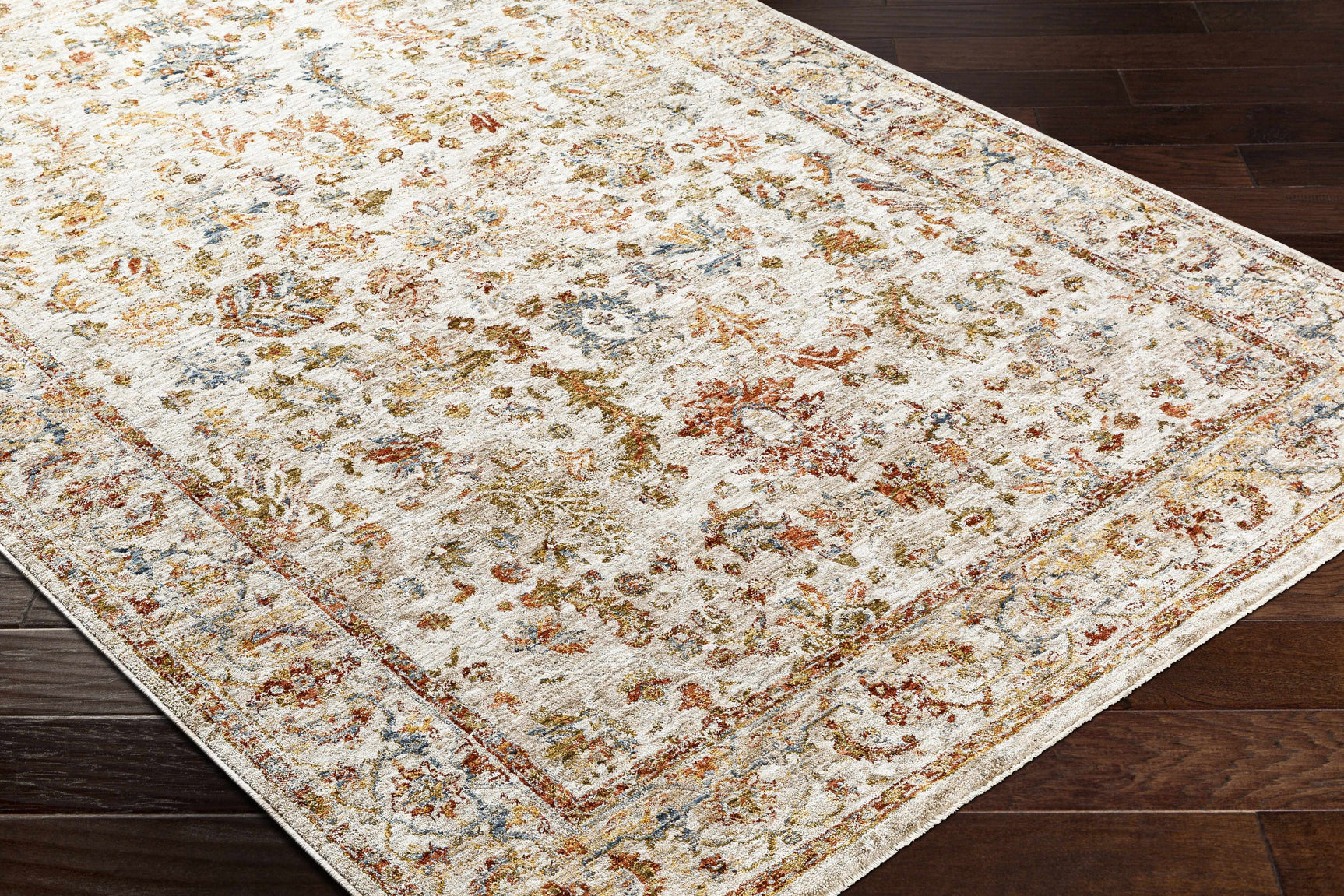 Asabi Tan Textured Rug with Fringes - Ornate Home