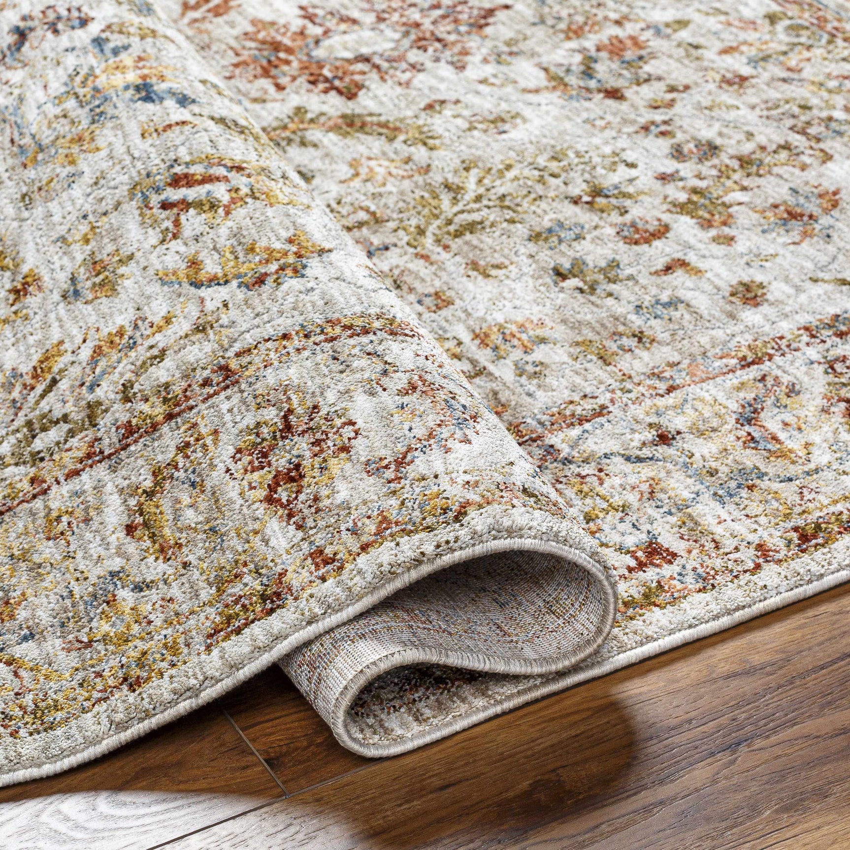 Asabi Tan Textured Rug with Fringes - Ornate Home
