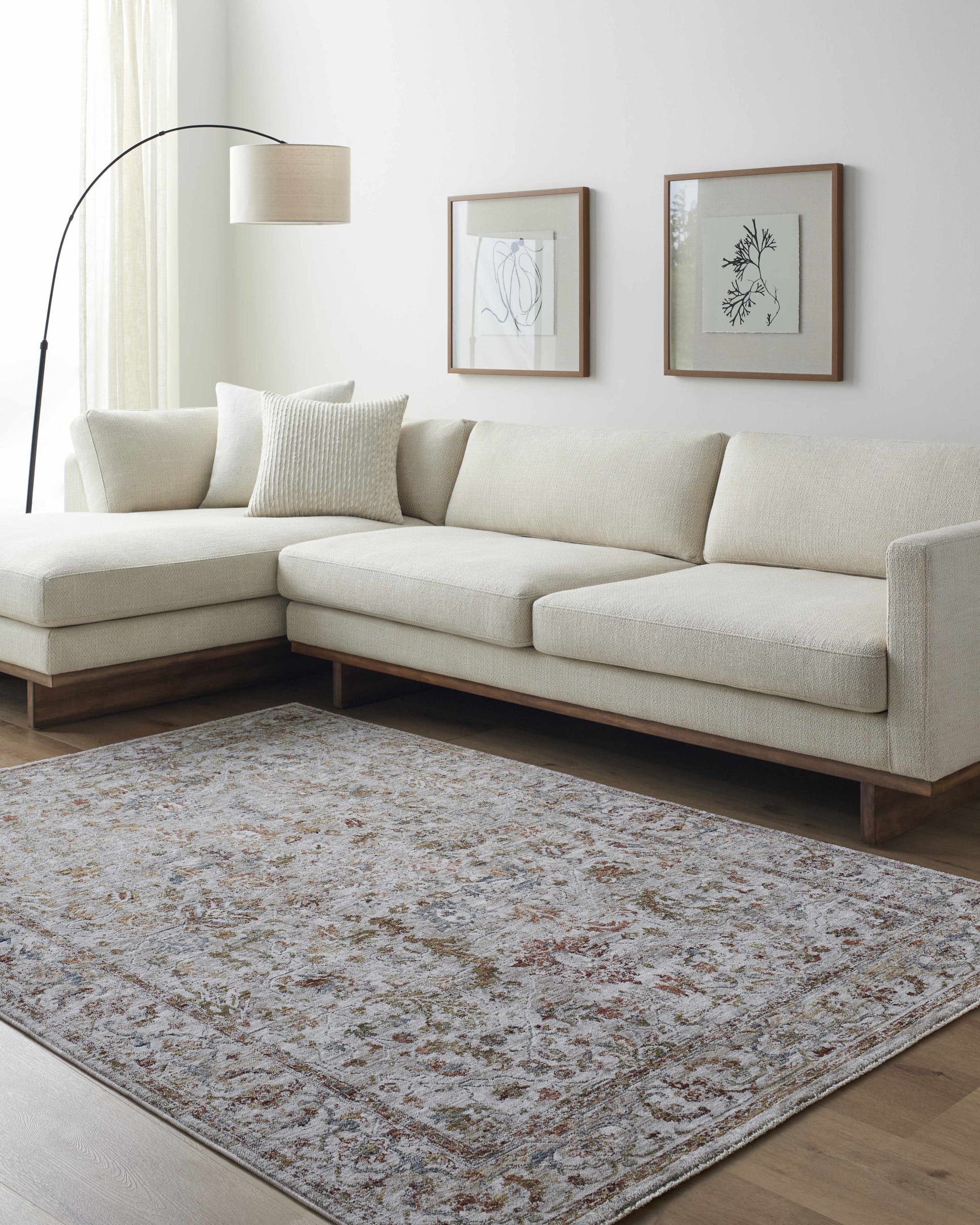Asabi Tan Textured Rug with Fringes - Ornate Home