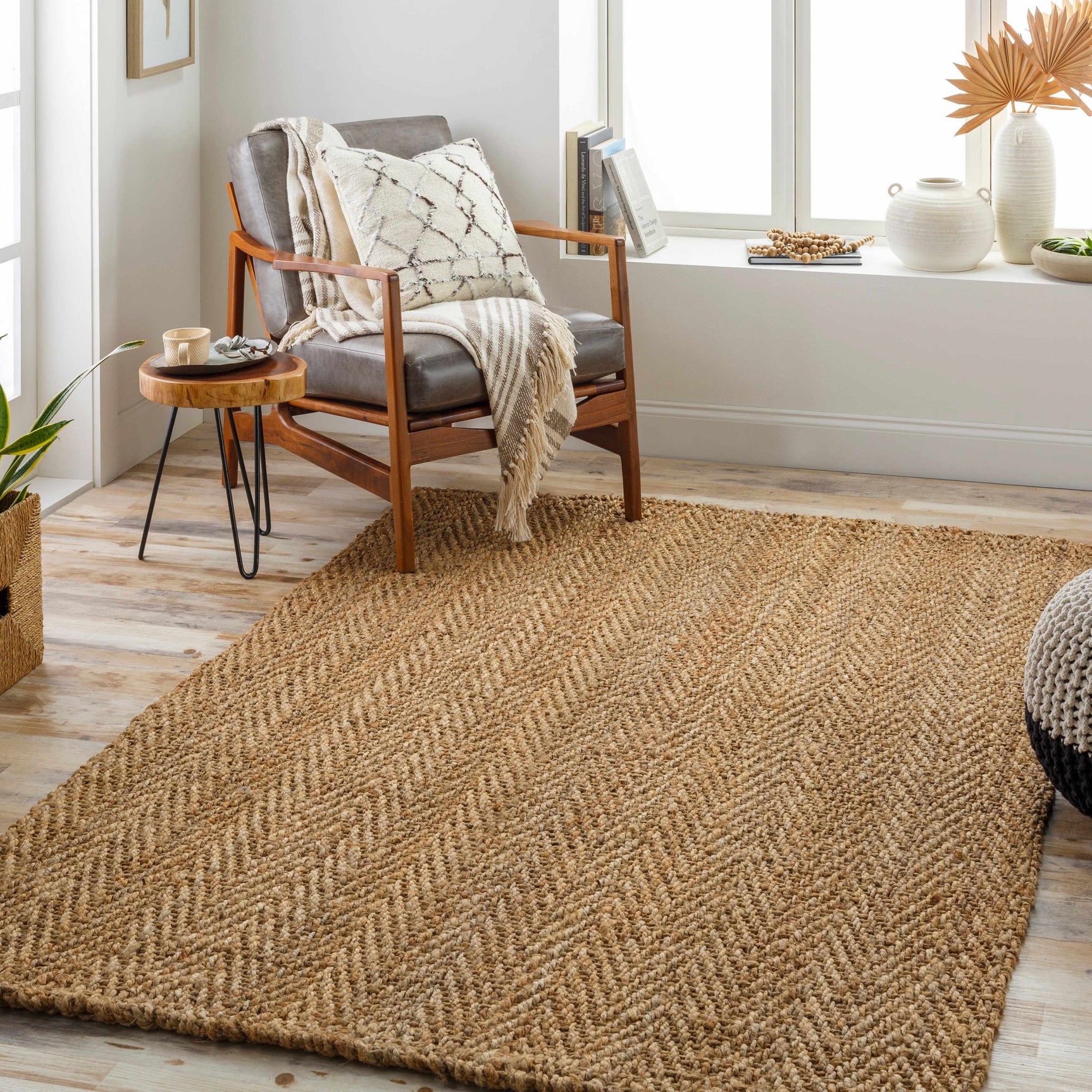 Asaka Jute Area Rug - Clearance - Ornate Home