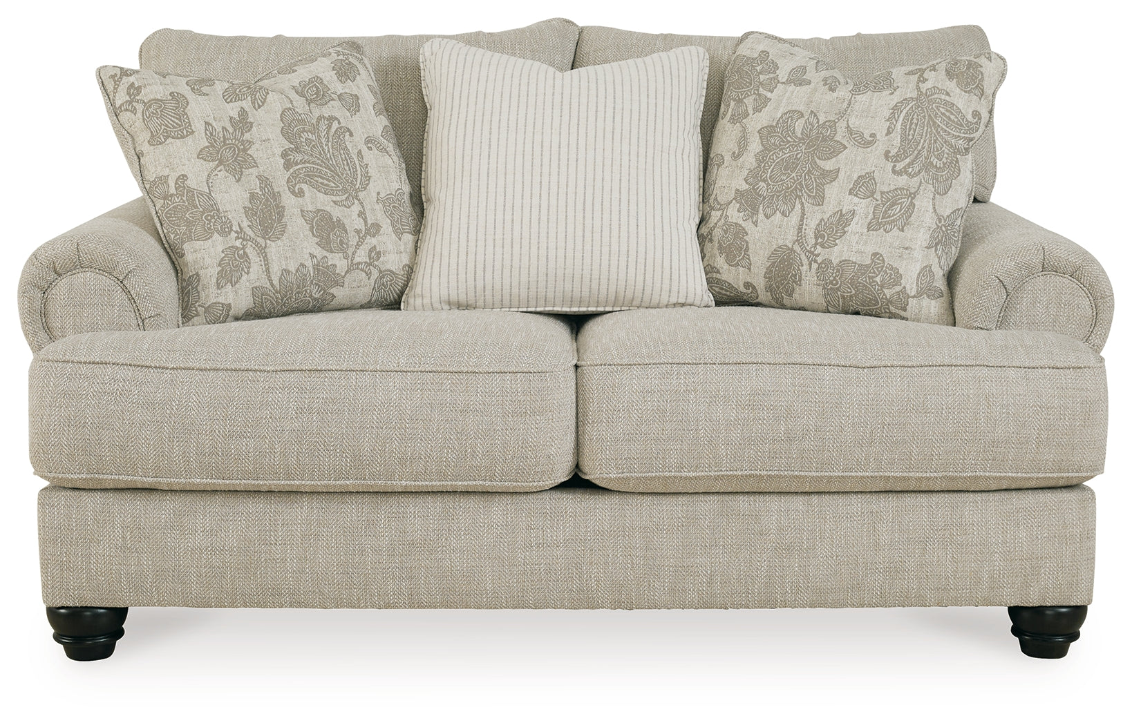 Asanti Fog Loveseat and Ottoman - Ornate Home