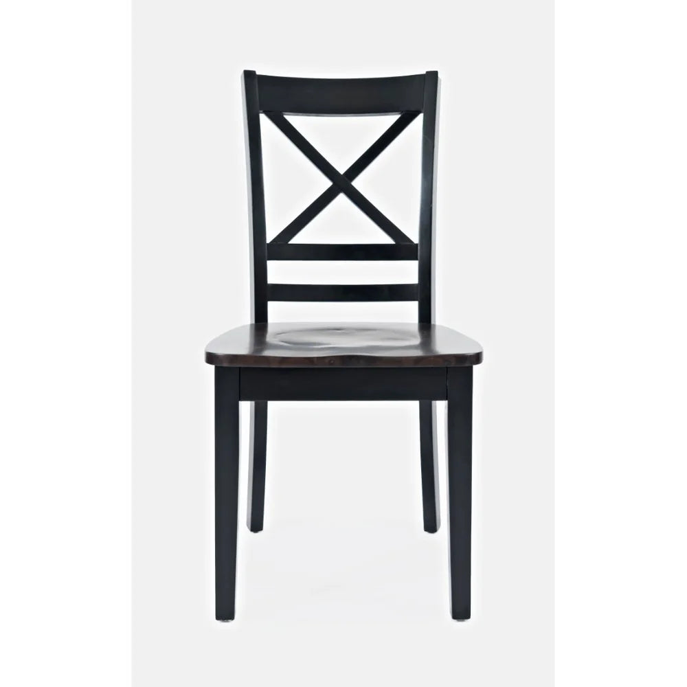 Asbury Park Black/Autumn Brown Dining Table, (2) Chairs, Bench - Ornate Home