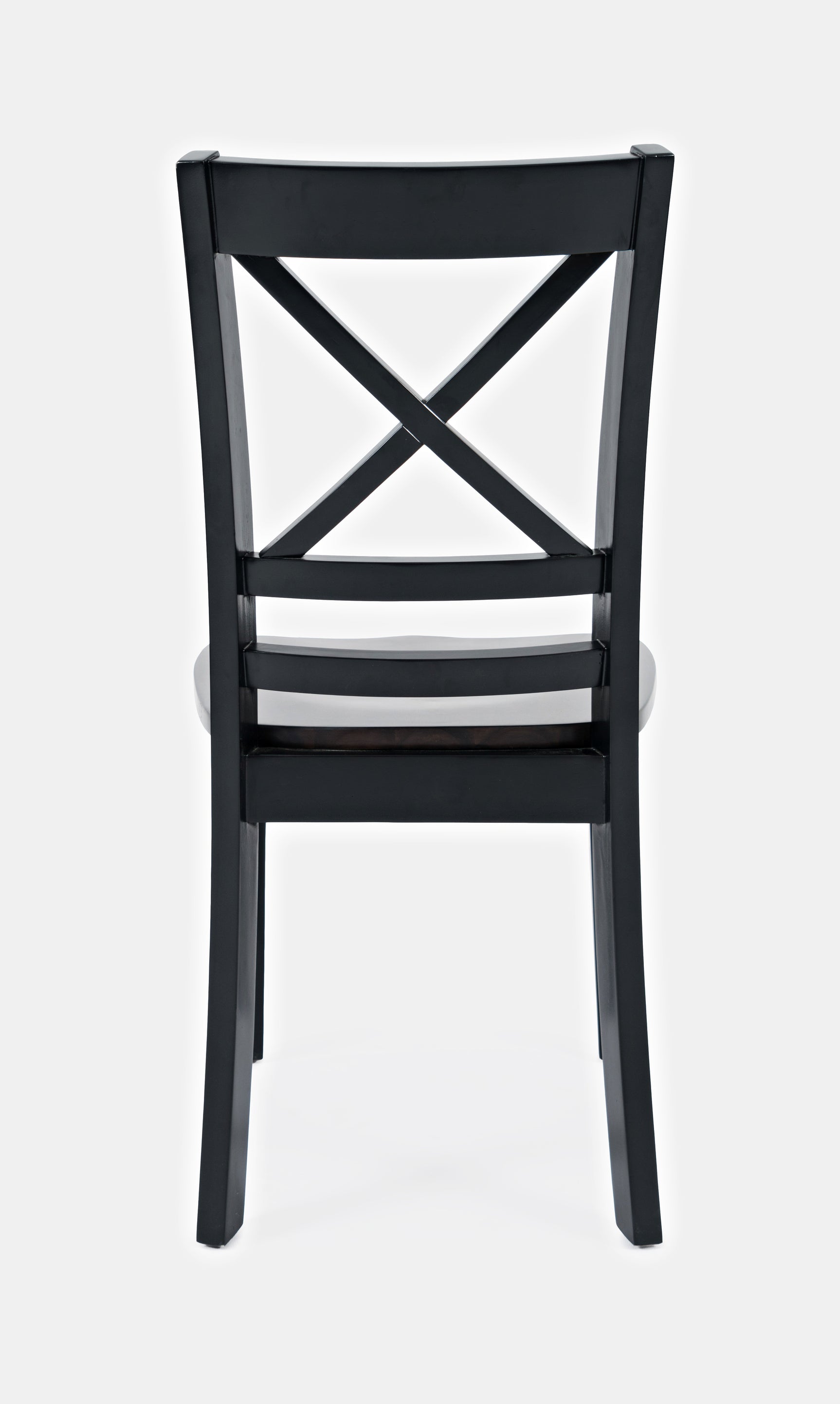 Asbury Park Black/Autumn Brown X Back Chair (Set of 2) - Ornate Home