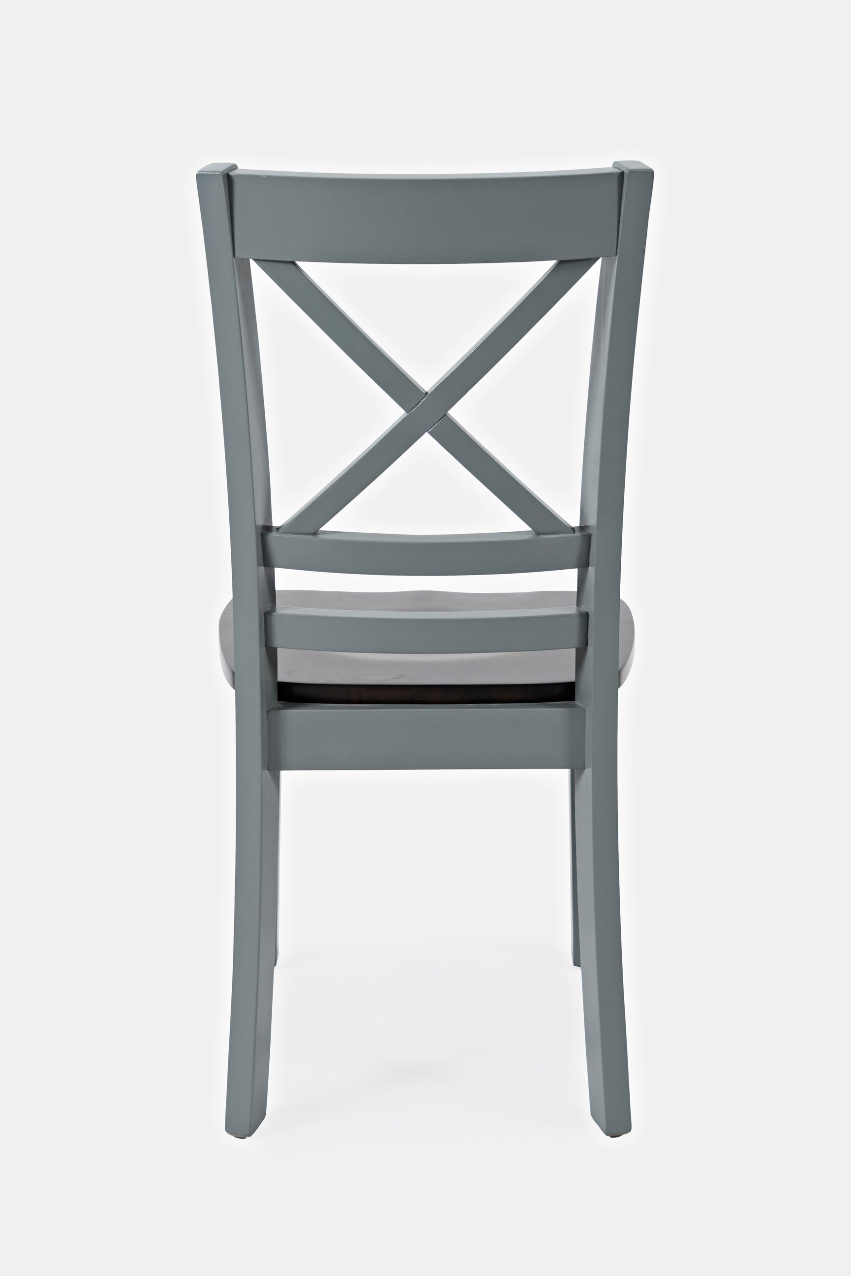 Asbury Park Grey/Autumn Brown X Back Chair (Set of 2) - Ornate Home