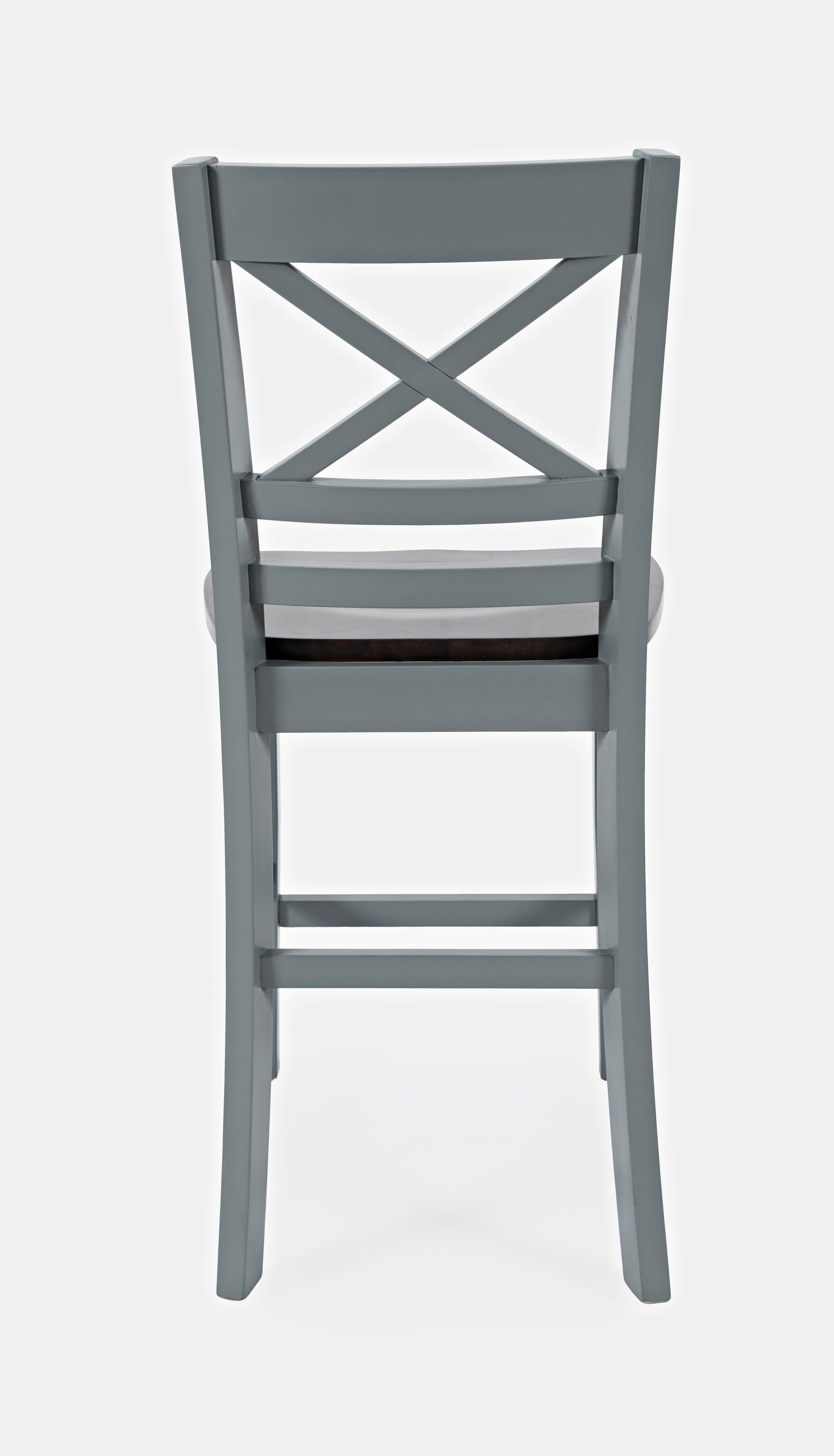 Asbury Park Grey/Autumn Brown X Back Stool (Set of 2) - Ornate Home