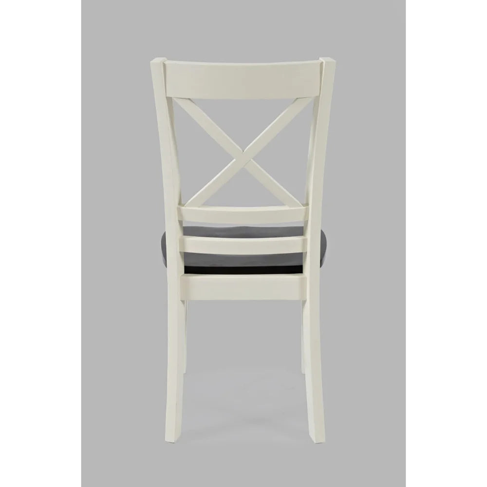 Asbury Park White/Autumn Brown Dining Table, (2) Chairs, Bench - Ornate Home