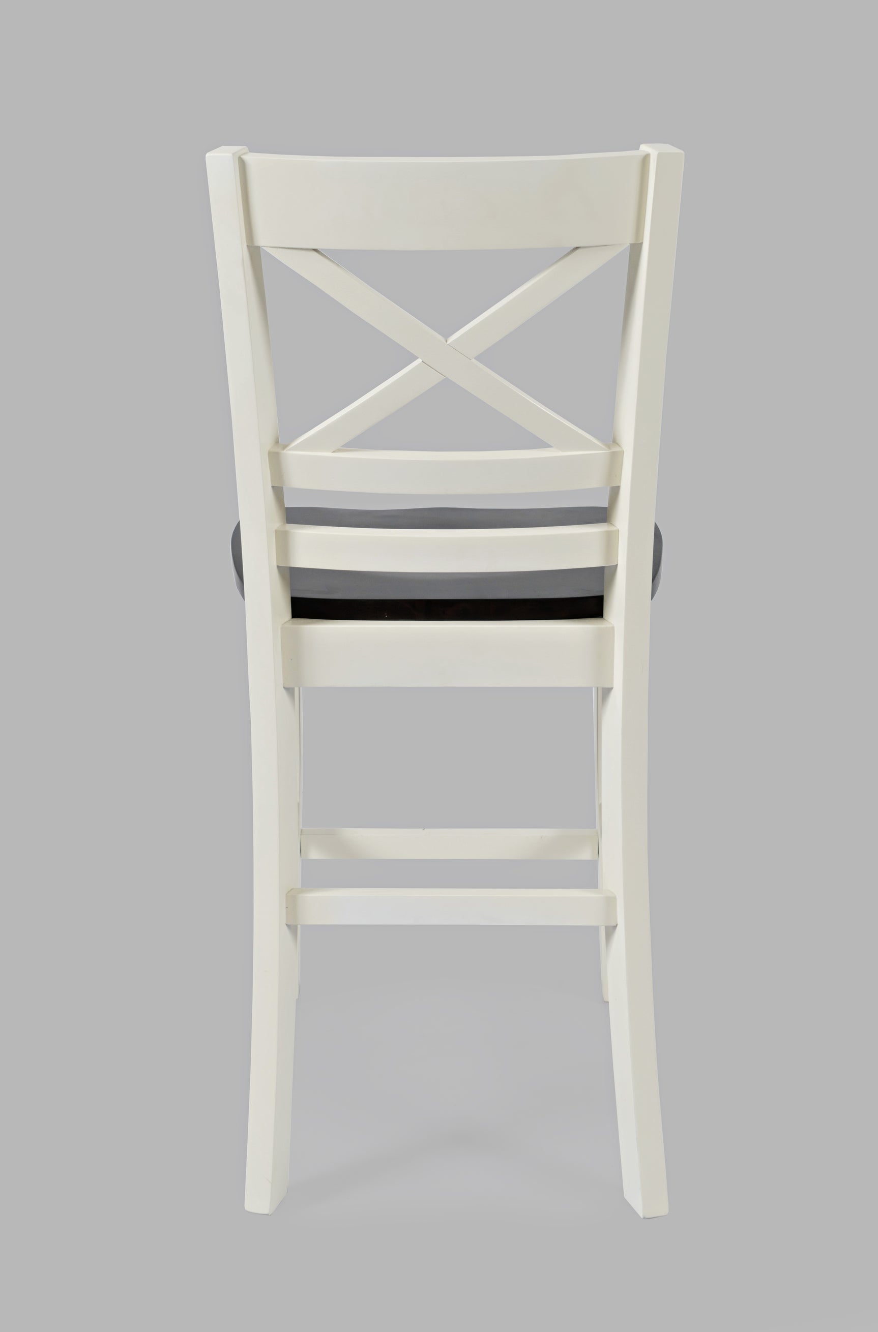 Asbury Park White/Autumn Brown X Back Stool (Set of 2) - Ornate Home