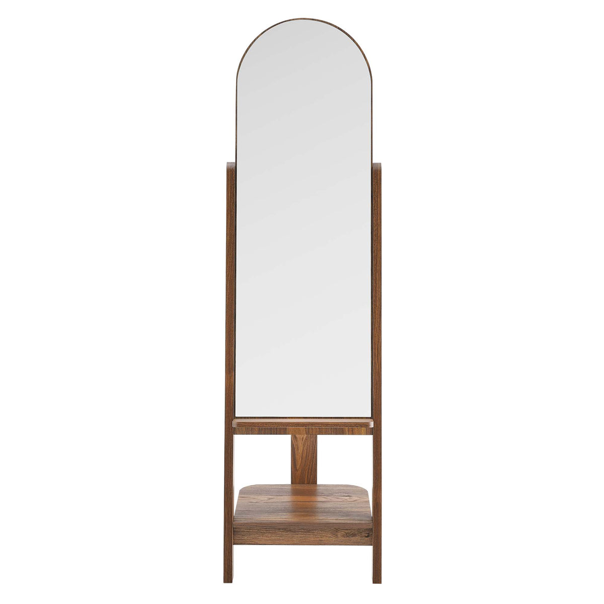 Ascend Walnut Standing Mirror - Ornate Home