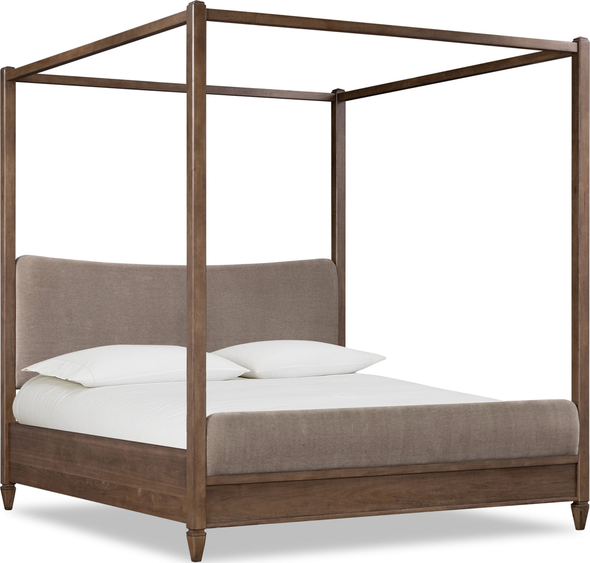 Ascott Mulch/Pecan Pie Queen Canopy Bed - Ornate Home