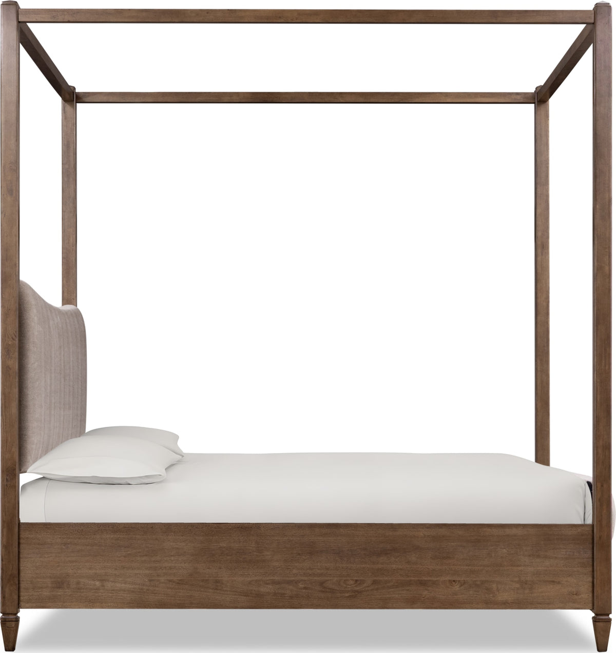 Ascott Mulch/Pecan Pie Queen Canopy Bed - Ornate Home