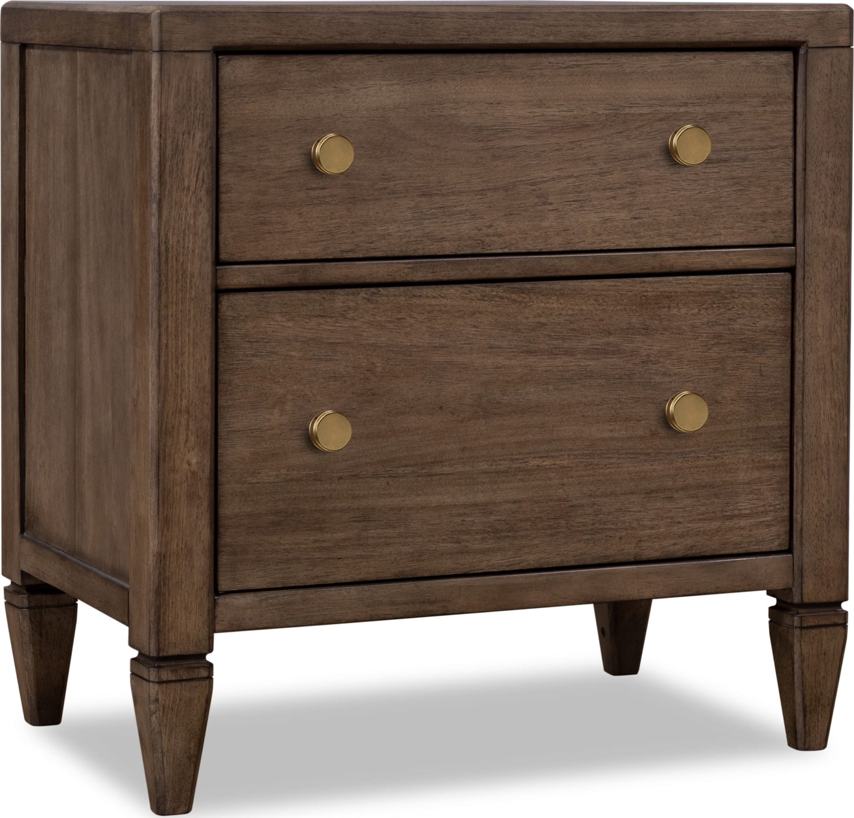 Ascott Pecan Pie 2 Drawer Nightstand - Ornate Home