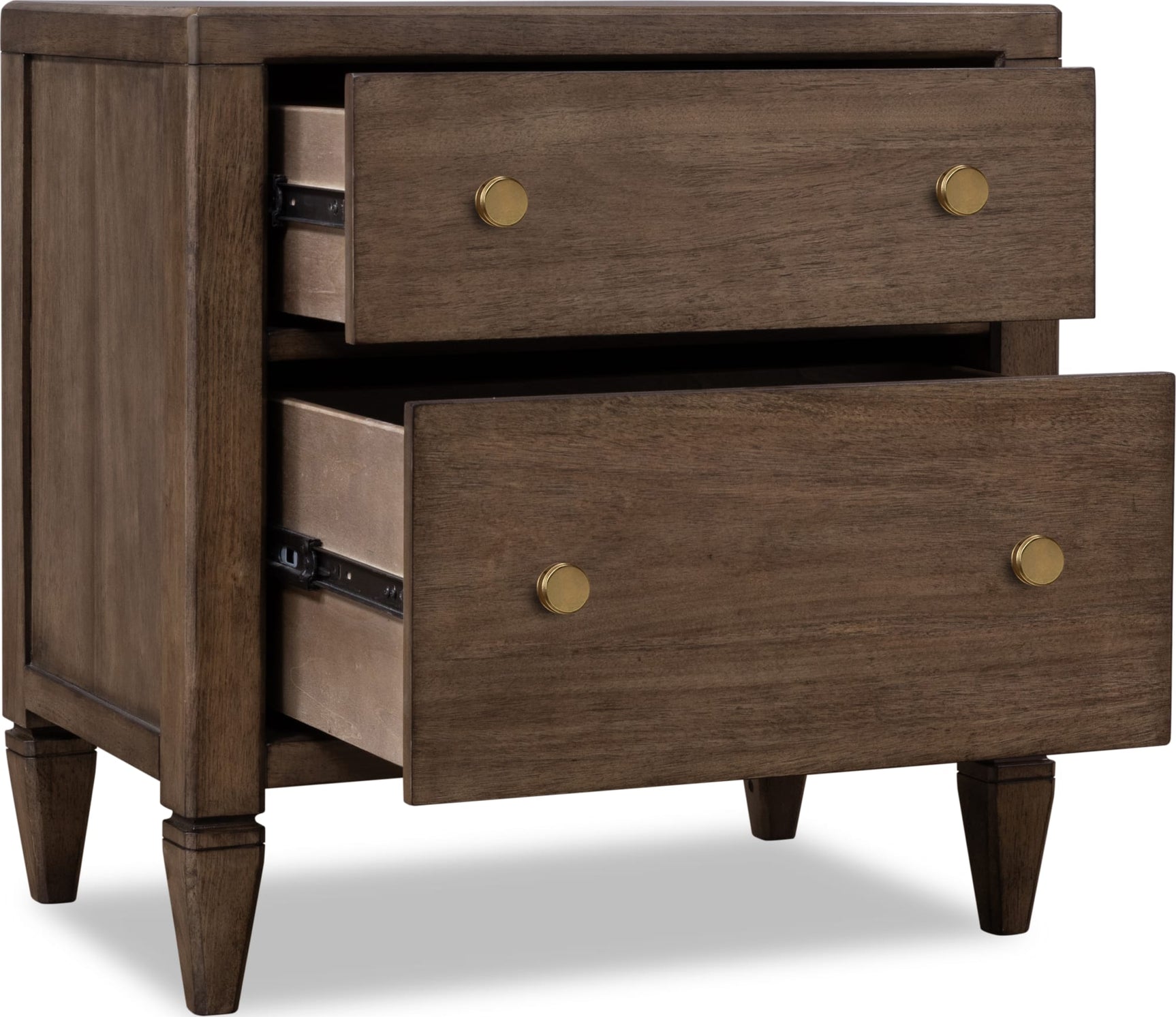 Ascott Pecan Pie 2 Drawer Nightstand - Ornate Home