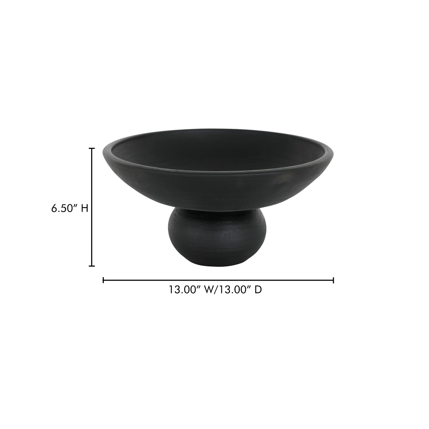 Asha Black Terracotta Decorative Bowl - Ornate Home