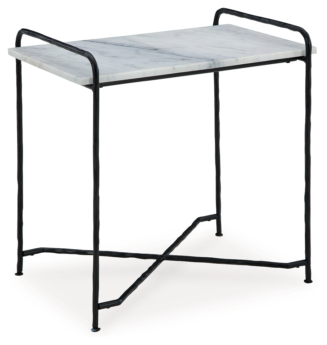 Ashber White/Black Accent Table (Online Special Price) - Ornate Home