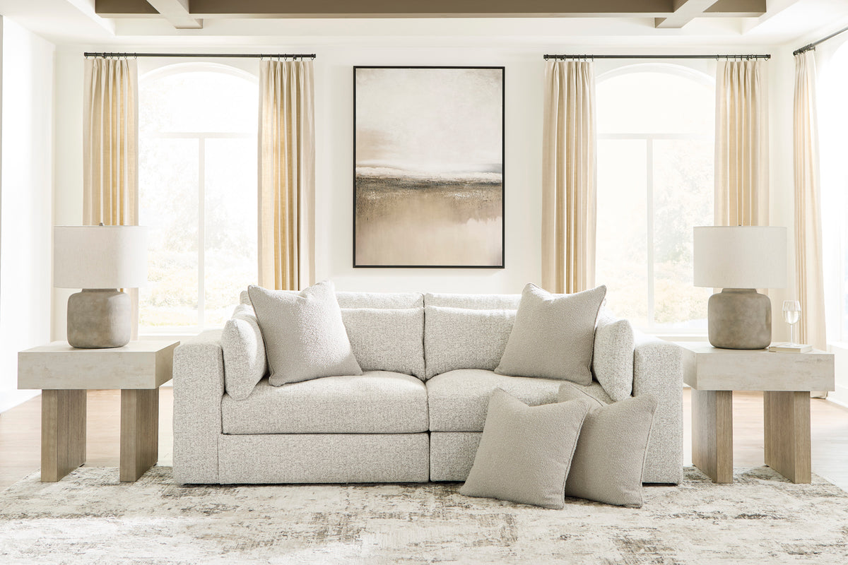 Ashbourne Estate Snowstone 2-Piece Sectional Sofa - Ornate Home
