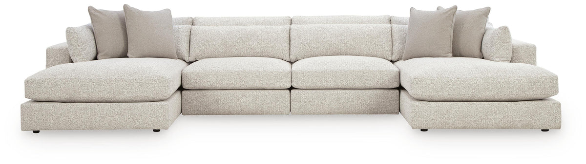 Ashbourne Estate Snowstone 4-Piece Double Chaise Sectional (Online Special Price) - Ornate Home