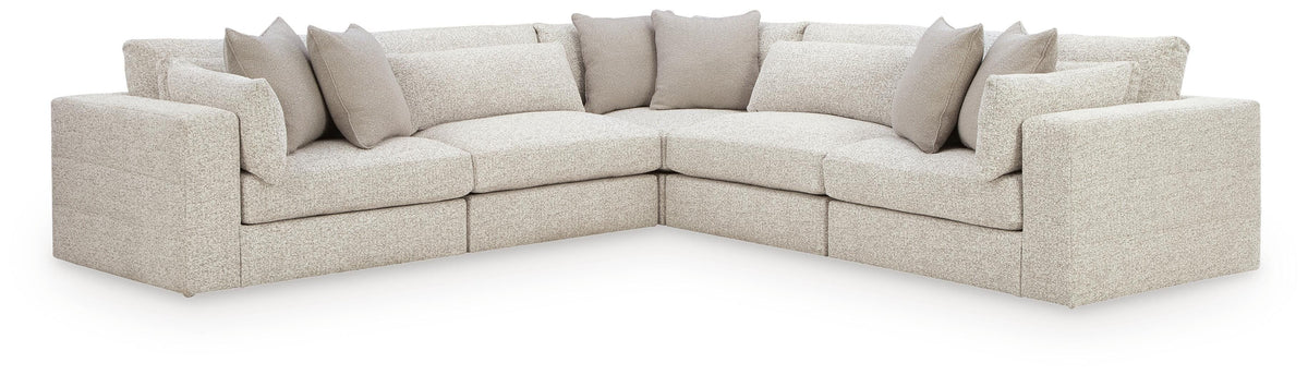 Ashbourne Estate Snowstone 5-Piece Sectional (Online Special Price) - Ornate Home