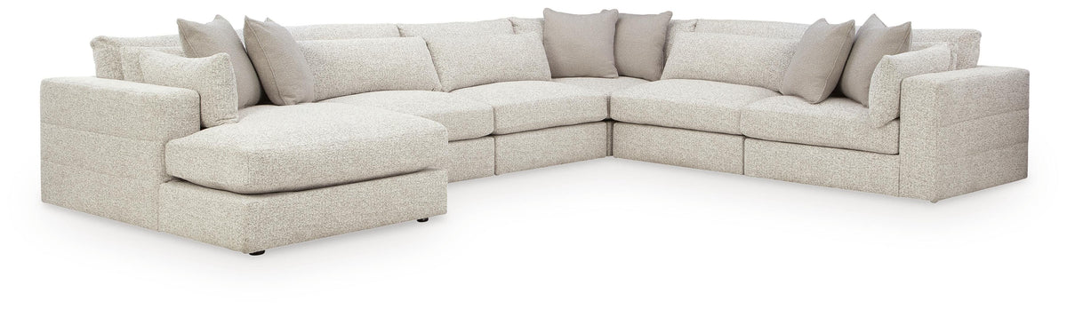 Ashbourne Estate Snowstone 6-Piece Sectional w/ Chaise (Online Special Price) - Ornate Home