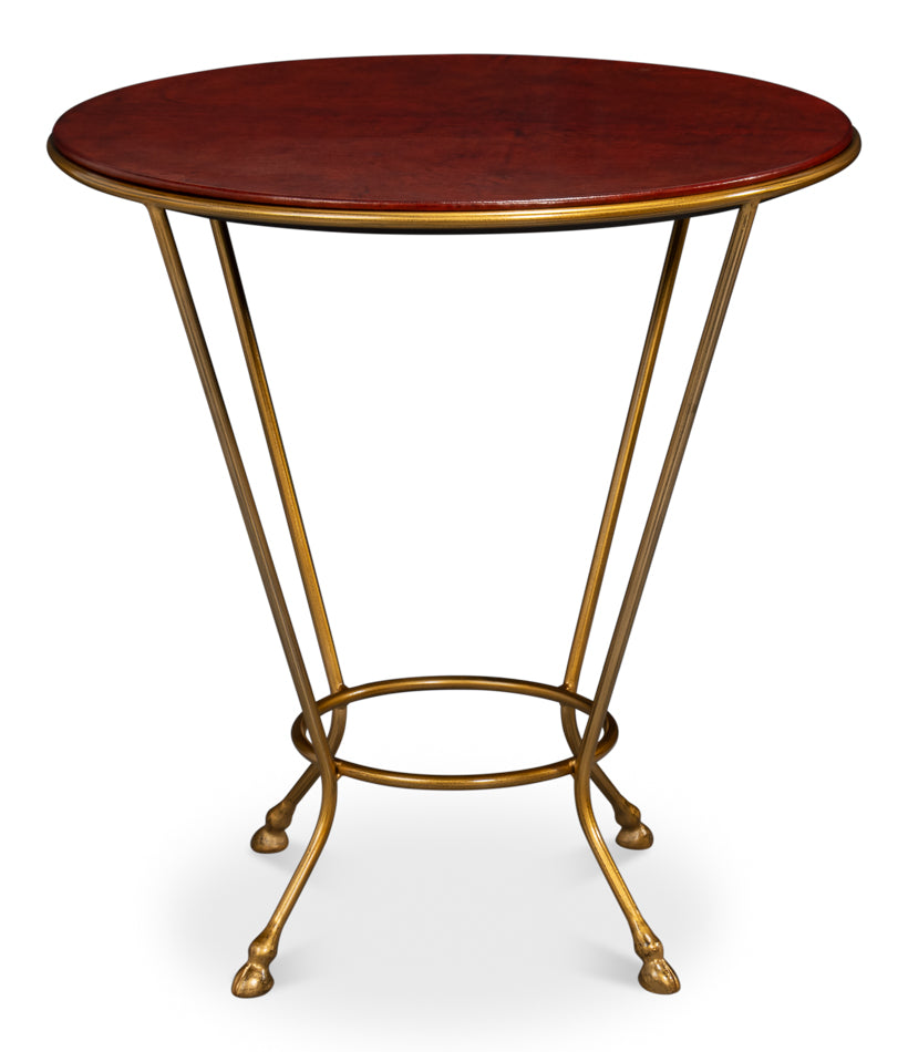 Ashbourne Regency Antique Gold/Antique Brown Side Table