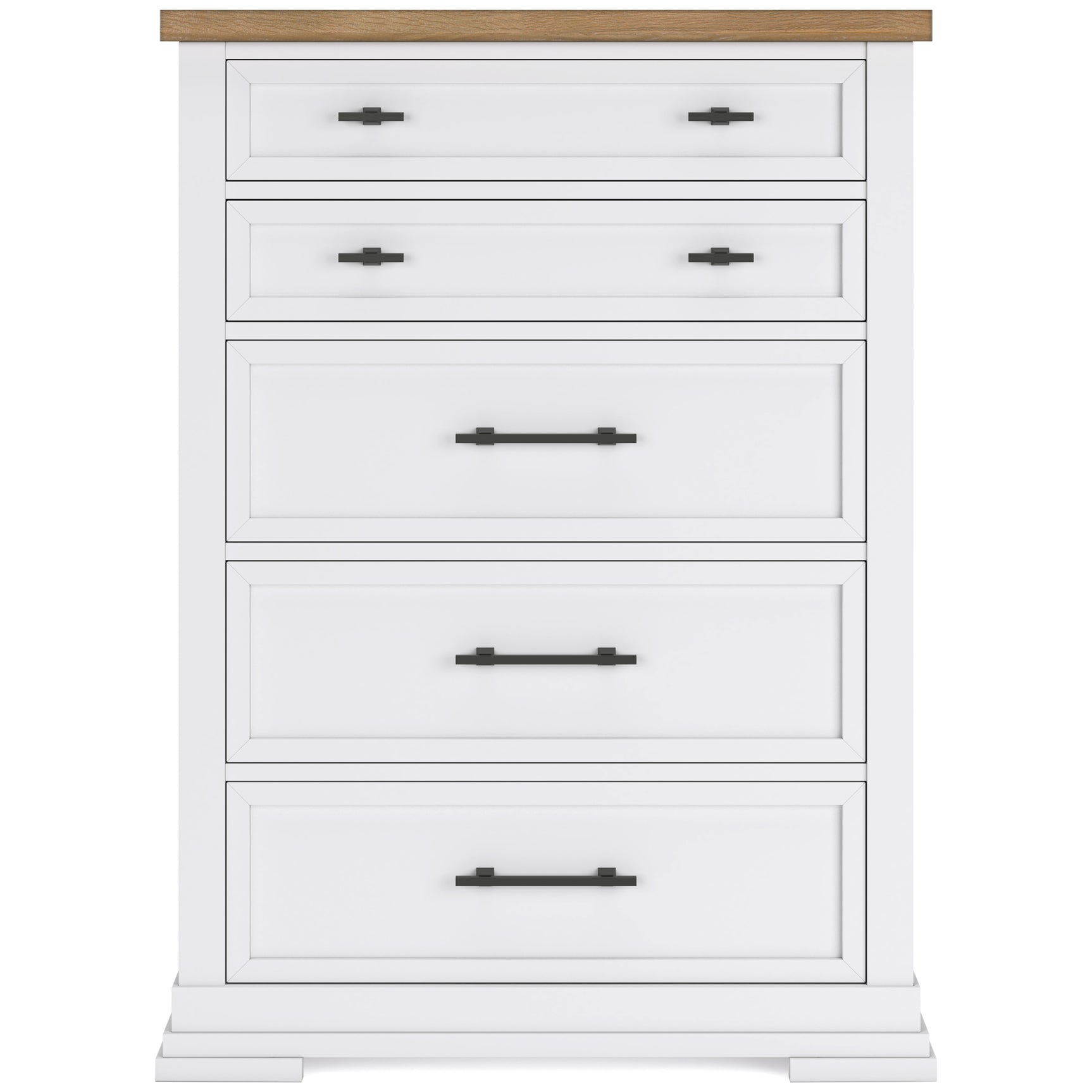 Ashbryn White/Natural Chest of Drawers (Online Special Price) - Ornate Home