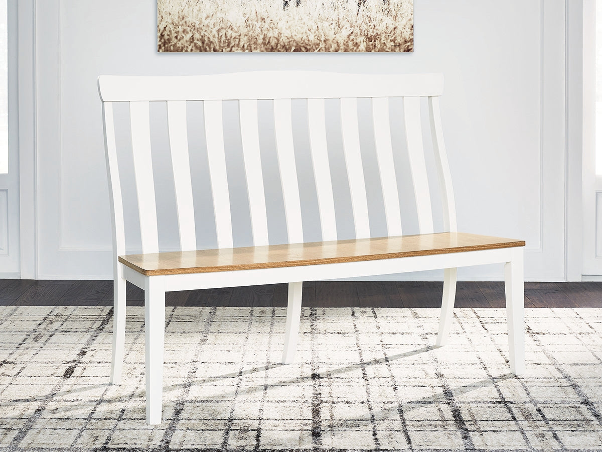Ashbryn White/Natural Dining Double Chair (Online Special Price) - Ornate Home