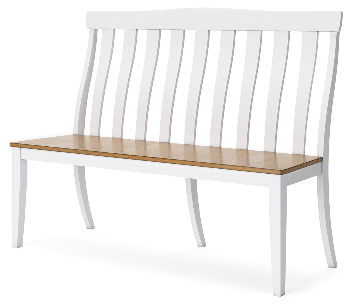 Ashbryn White/Natural Dining Double Chair (Online Special Price) - Ornate Home