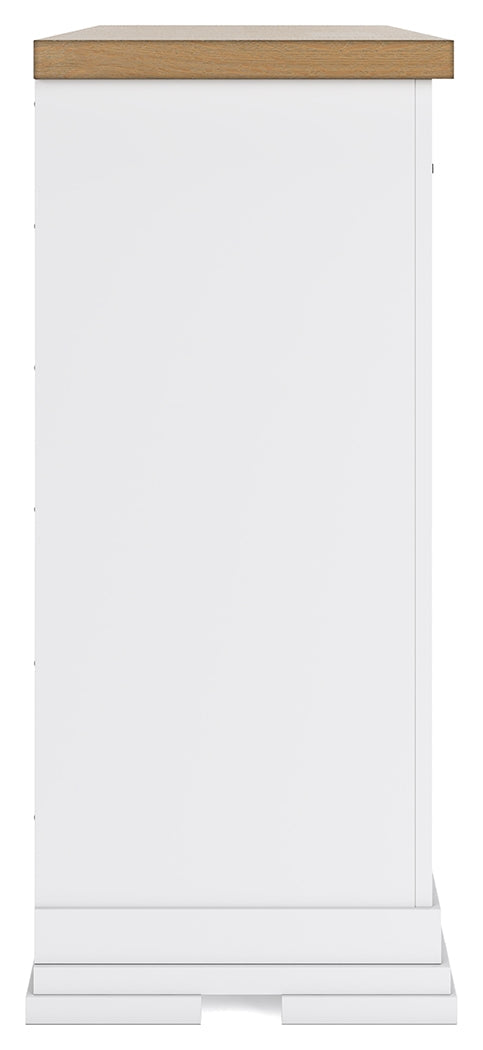 Ashbryn White/Natural Dresser w/ 10 Drawers (Online Special Price) - Ornate Home