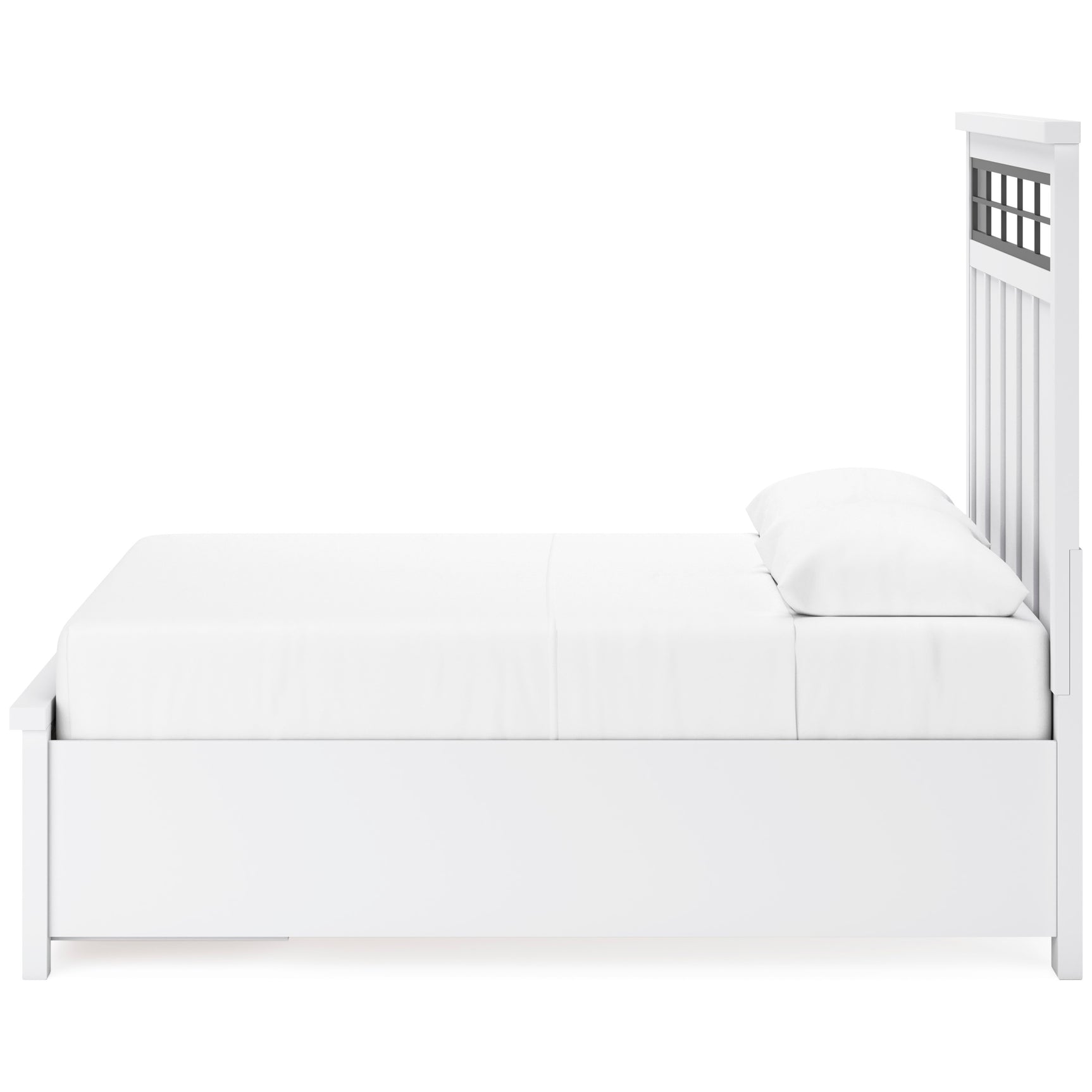 Ashbryn White/Natural Queen Panel Storage Bed (Online Special Price) - Ornate Home