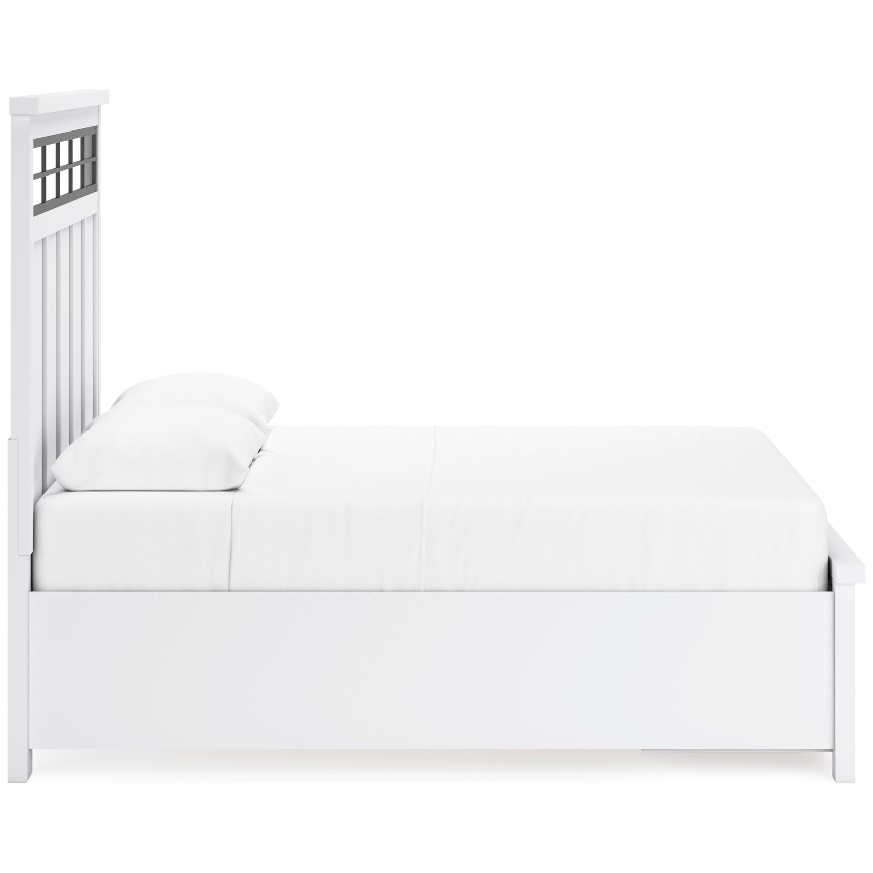 Ashbryn White/Natural Queen Panel Storage Bed (Online Special Price) - Ornate Home