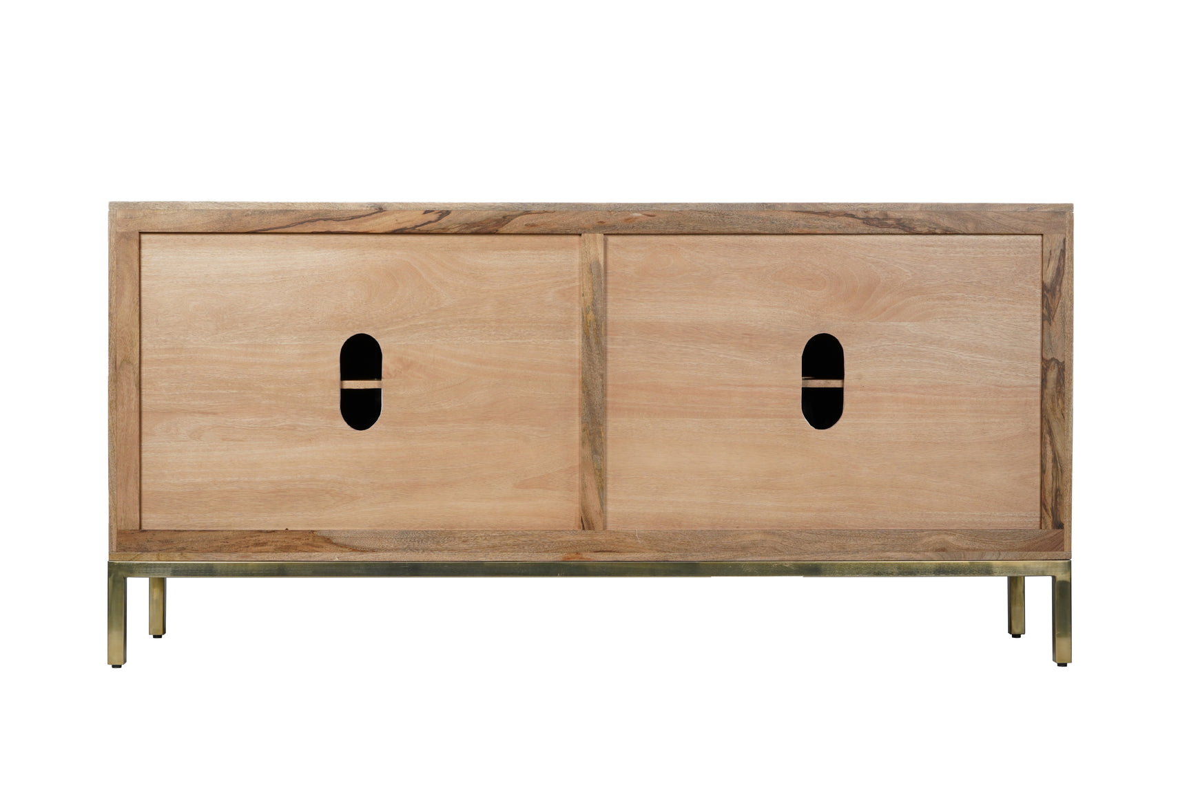 Asher Brown 4 Door Accent Cabinet - Ornate Home