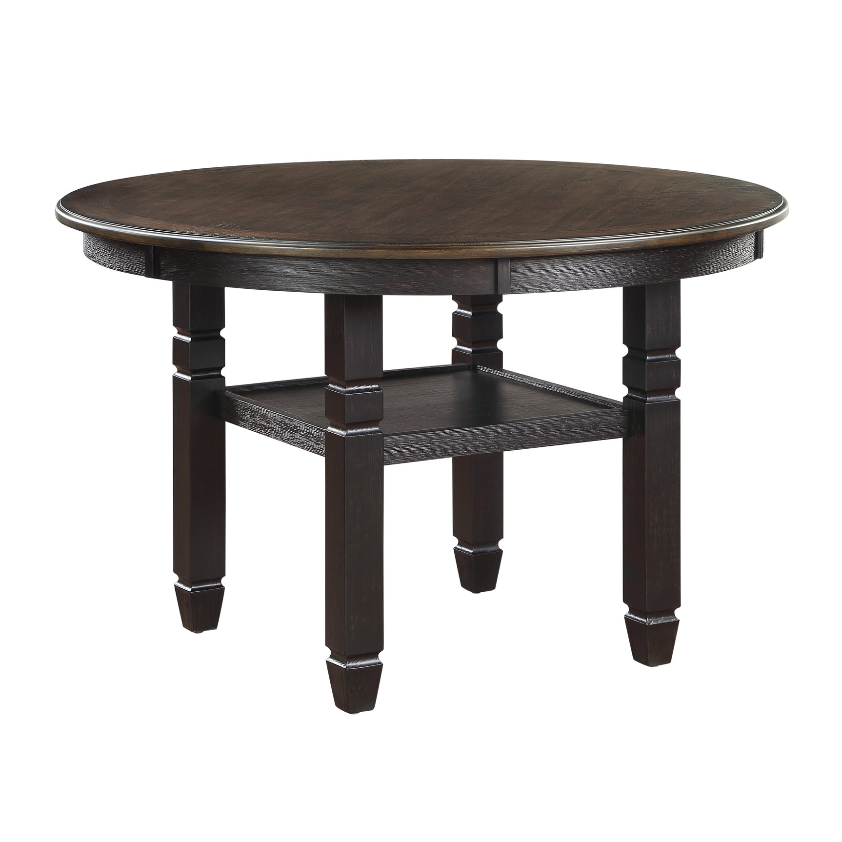 Asher Brown / Black Dining Table - Ornate Home