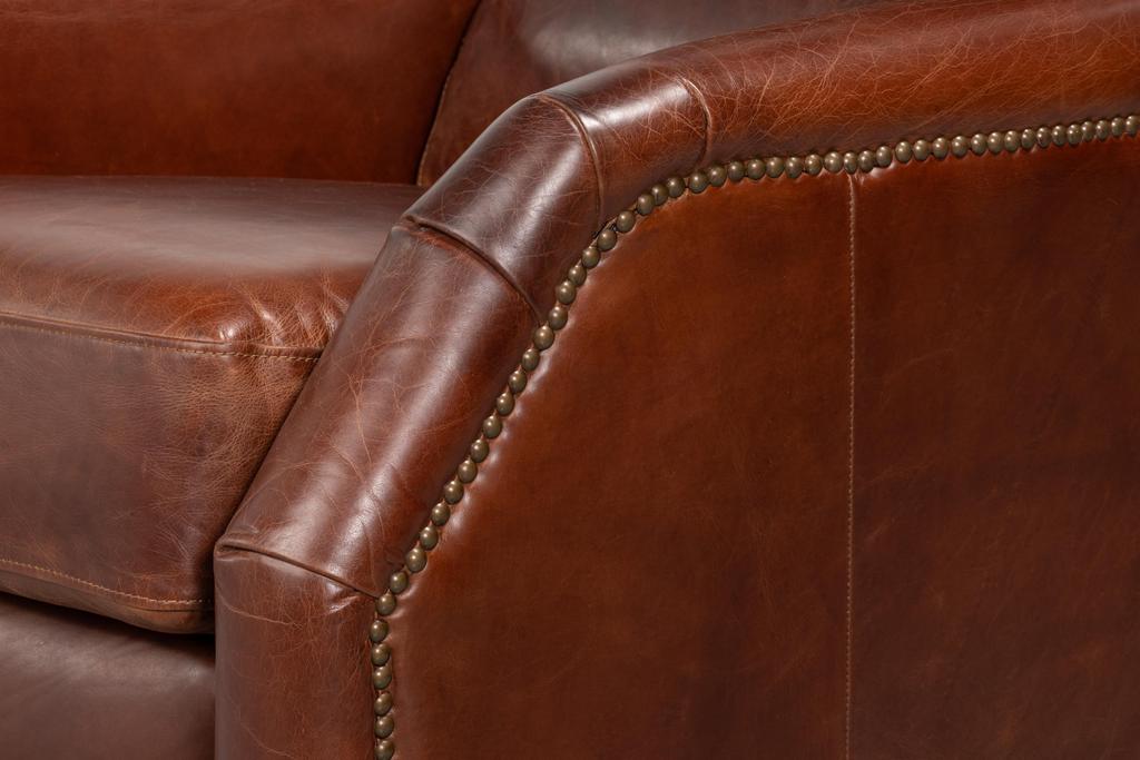 Ashford Brown Leather Recliner - Ornate Home